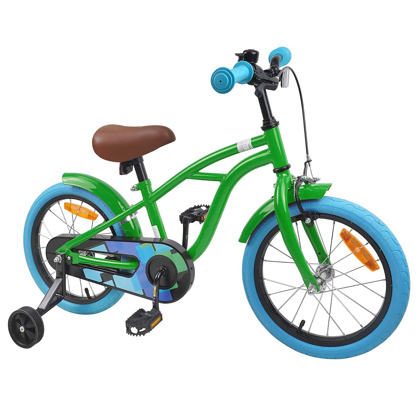 Kinderfahrrad 16 Zoll für 4-6 Jahre alt Grün