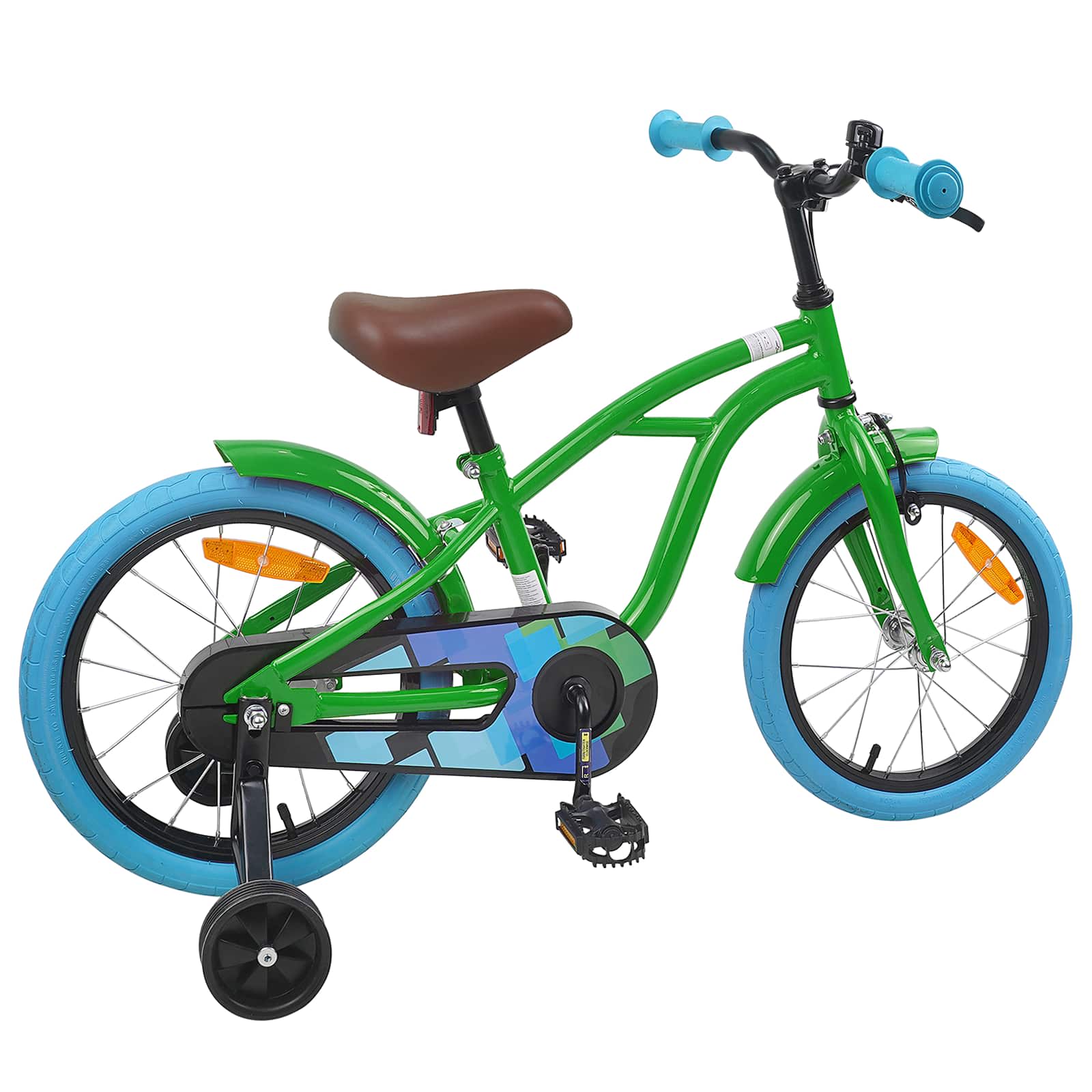Kinderfahrrad 16 Zoll für 4-6 Jahre alt Grün