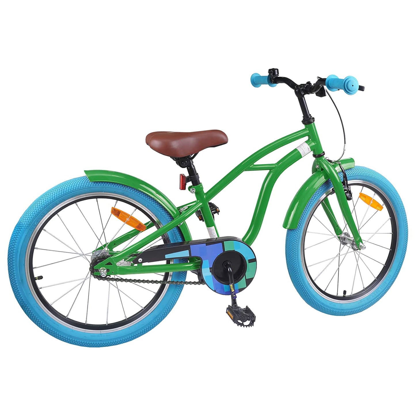 Kinderfahrrad 18 Zoll für 5-7 Jahre alt Grün
