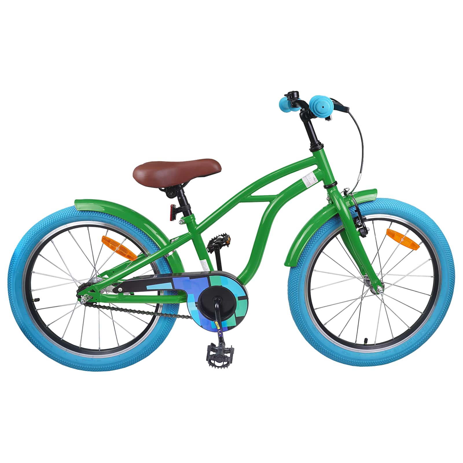 Kinderfahrrad 18 Zoll für 5-7 Jahre alt Grün
