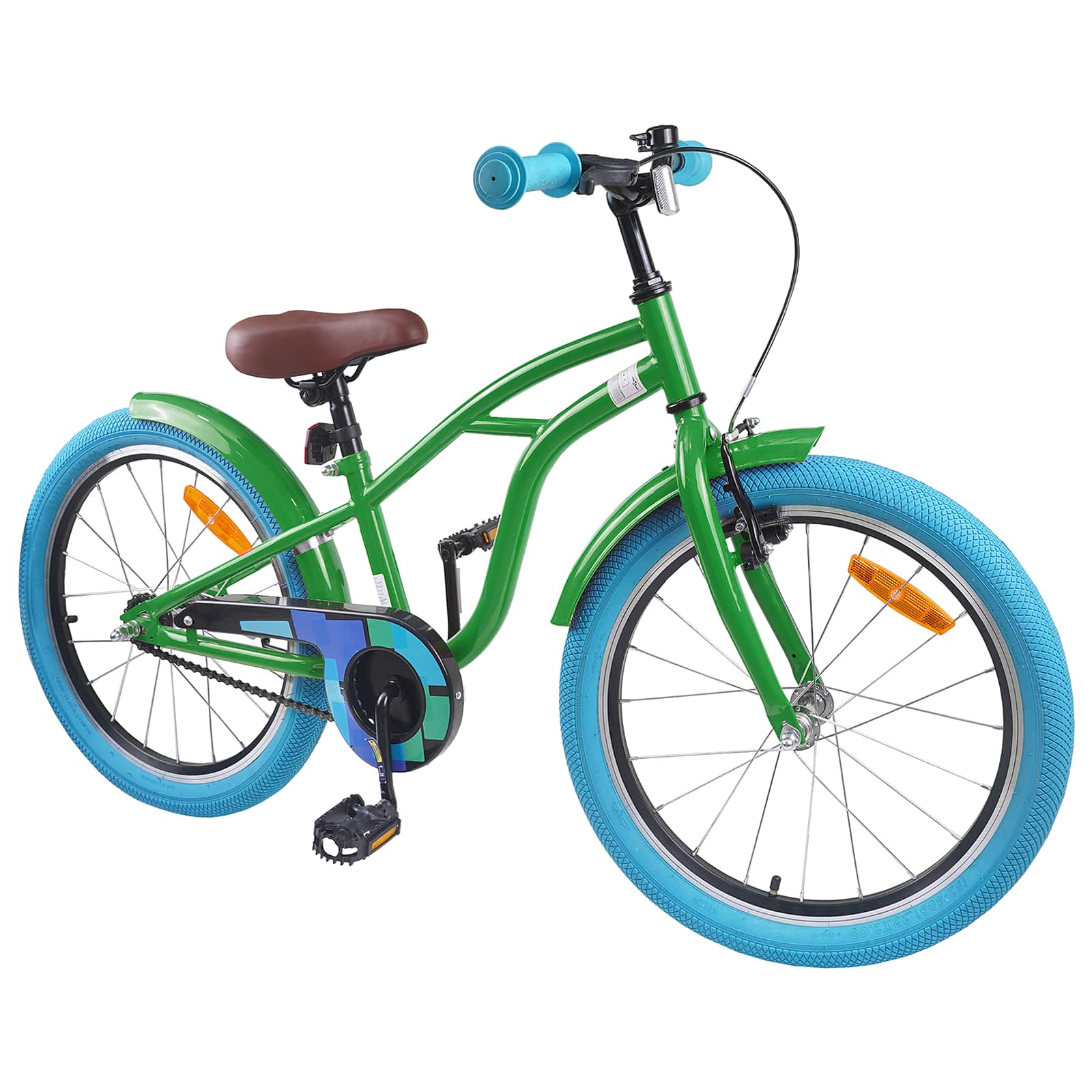 Kinderfahrrad 22 Zoll für 7-12 Jahre alt Grün