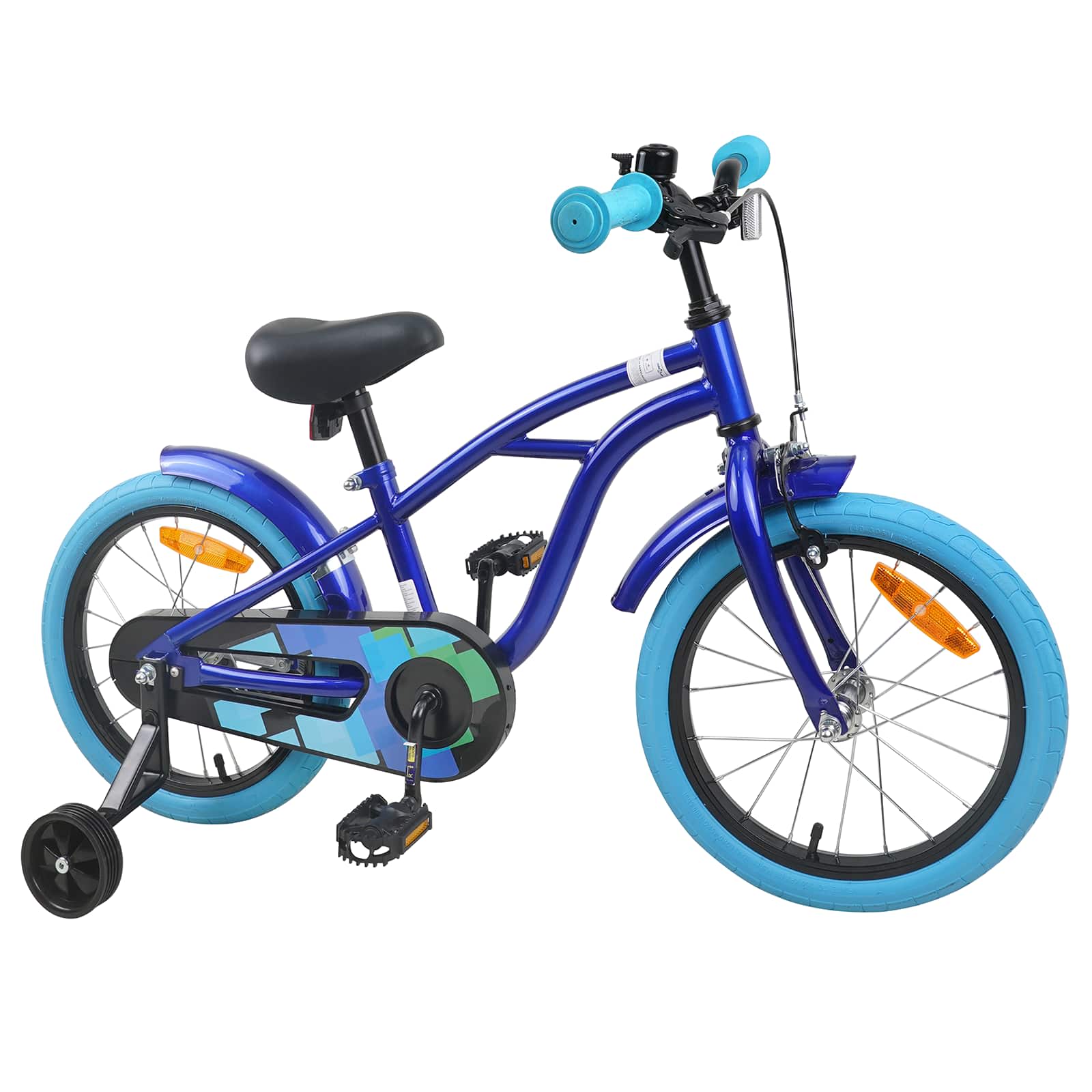 Kinderfahrrad 16 Zoll für 4-6 Jahre alt Dunkelblau