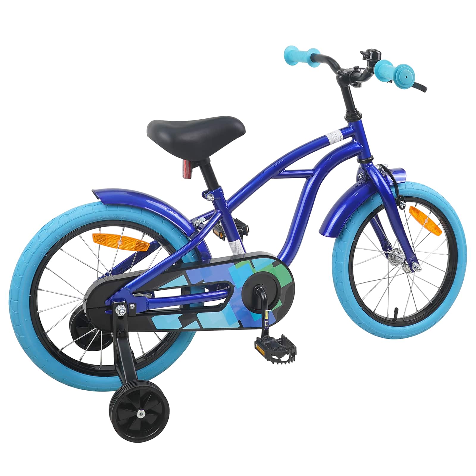 Kinderfahrrad 16 Zoll für 4-6 Jahre alt Dunkelblau