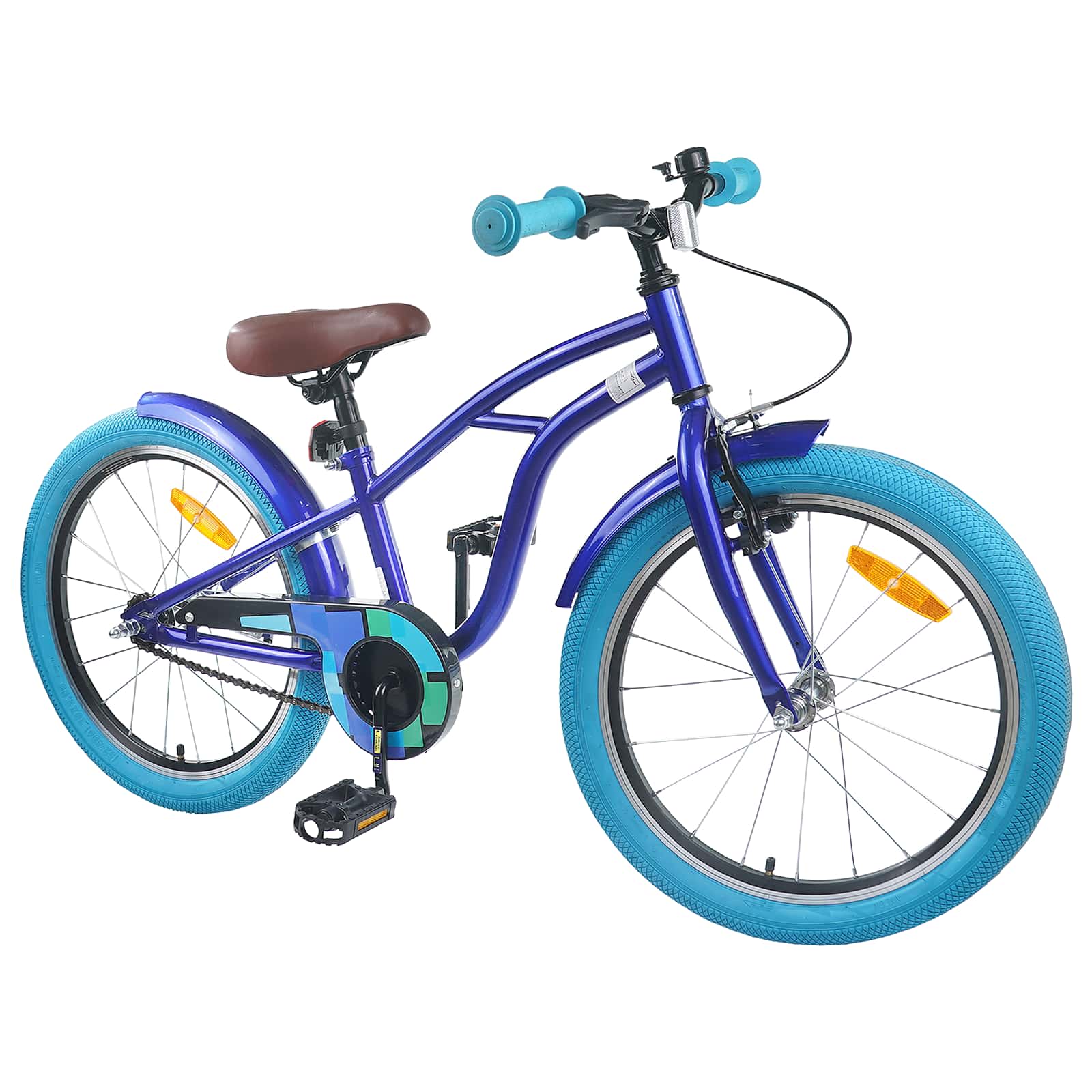 Kinderfahrrad 18 Zoll für 5-7 Jahre alt Dunkelblau