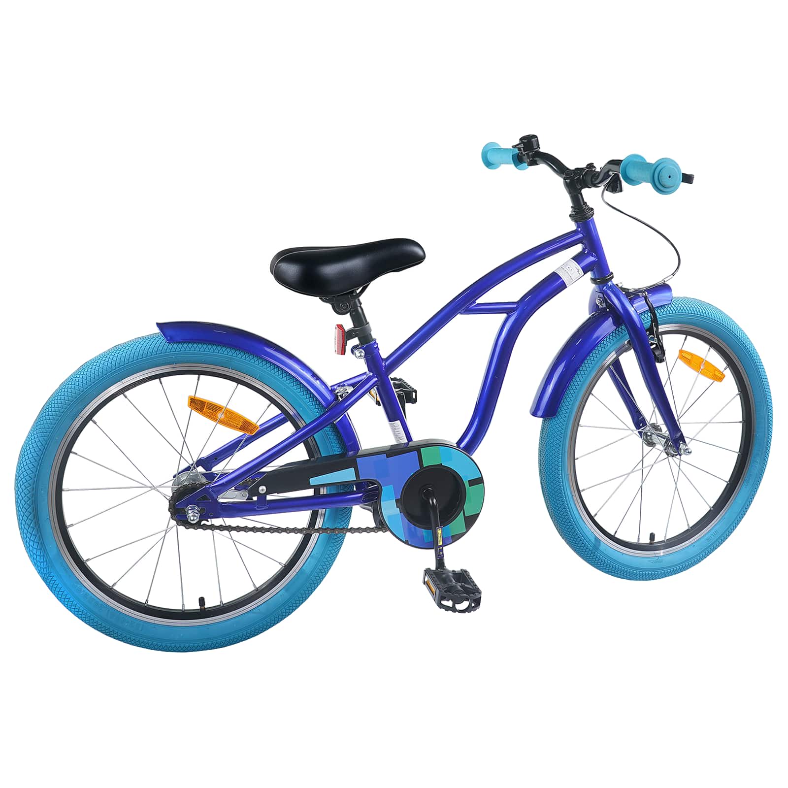 Kinderfahrrad 18 Zoll für 5-7 Jahre alt Dunkelblau