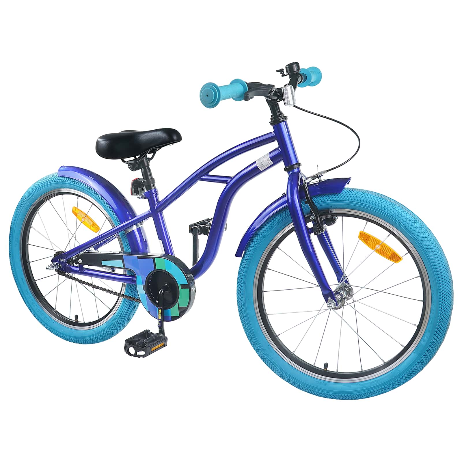 Kinderfahrrad 22 Zoll für 7-12 Jahre alt Dunkelblau