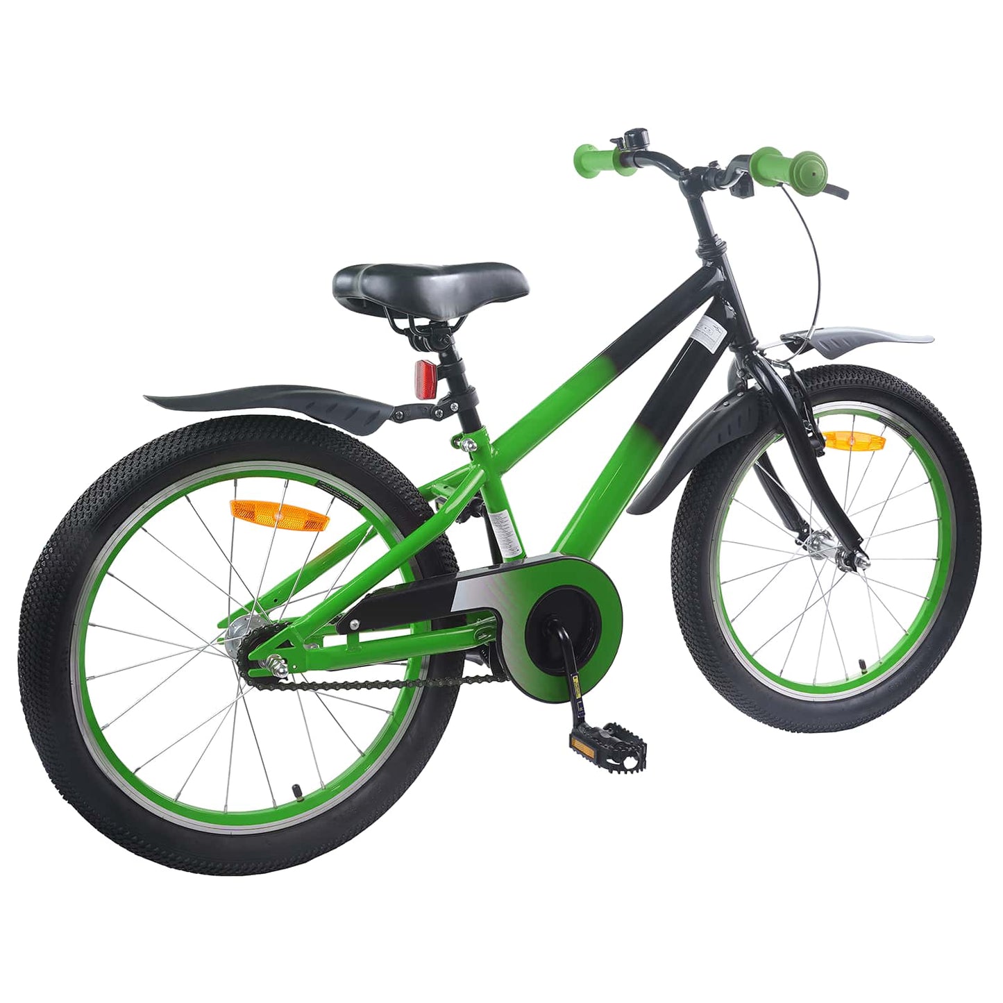 Kinderfahrrad 18 Zoll für 5-7 Jahre alt Grün Schwarz