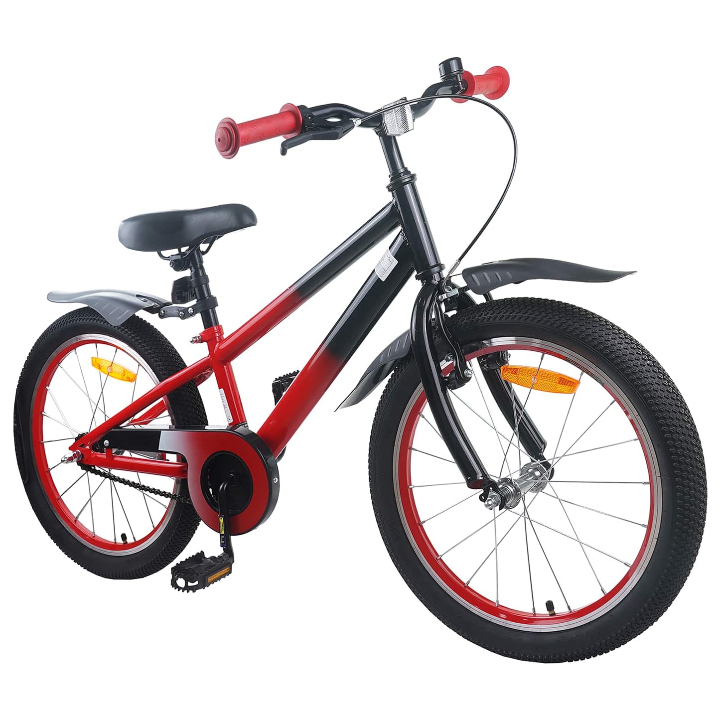 Kinderfahrrad 20 Zoll für 6-11 Jahre alt Rot und Schwarz