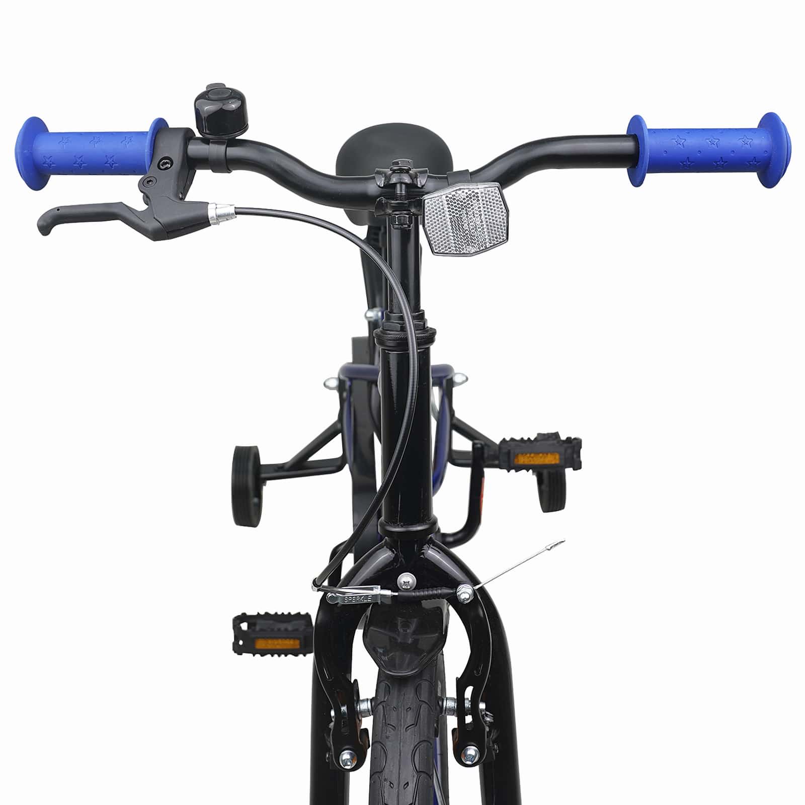 Kinderfahrrad 16 Zoll für 4-6 Jahre alt Blau Schwarz