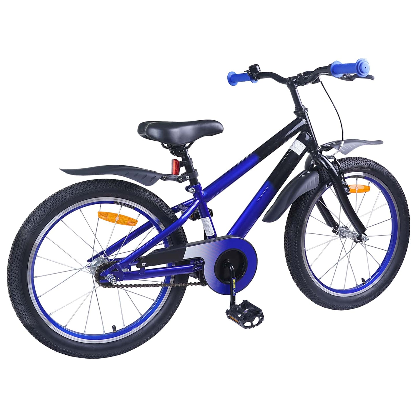 Kinderfahrrad 18 Zoll für 5-7 Jahre alt Blau Schwarz