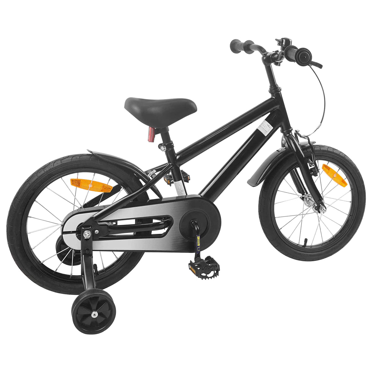 Kinderfahrrad 16 Zoll für 4-6 Jahre alt Schwarz