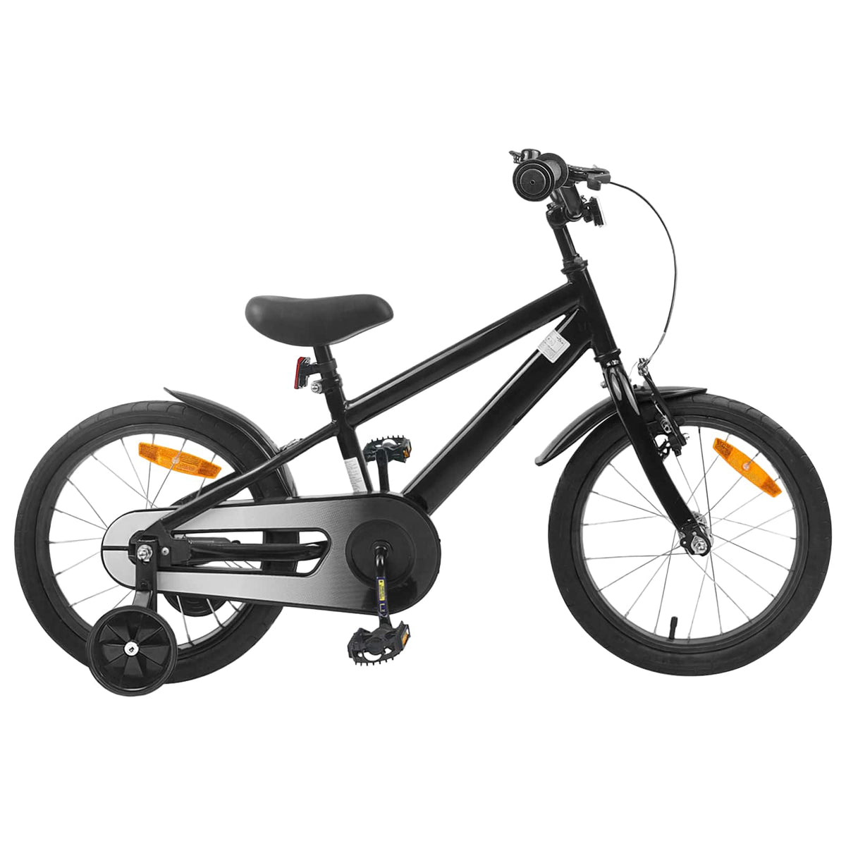 Kinderfahrrad 16 Zoll für 4-6 Jahre alt Schwarz