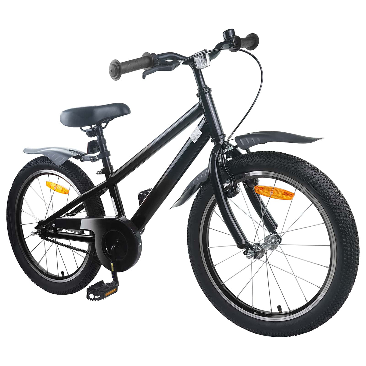 Kinderfahrrad 18 Zoll für 5-7 Jahre alt Schwarz