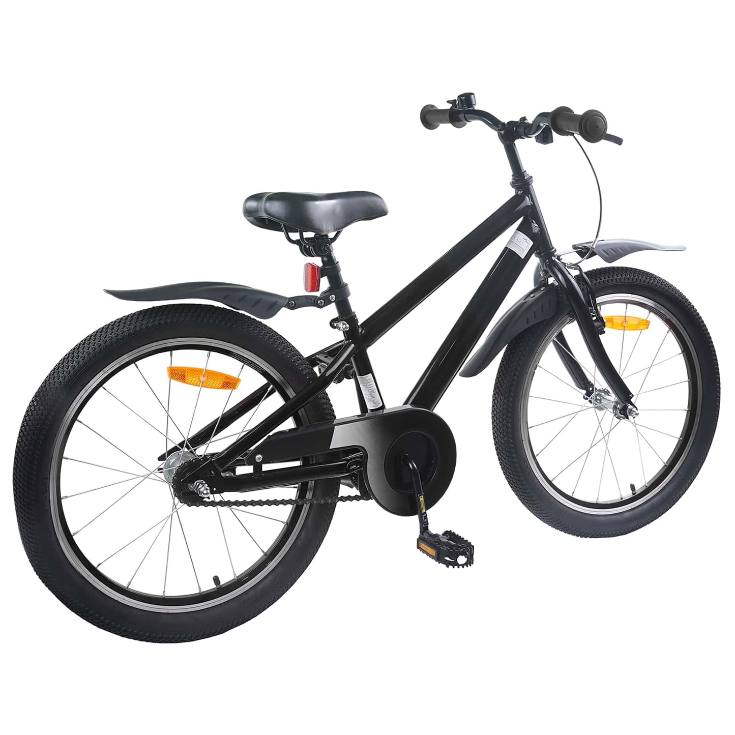 Kinderfahrrad 18 Zoll für 5-7 Jahre alt Schwarz