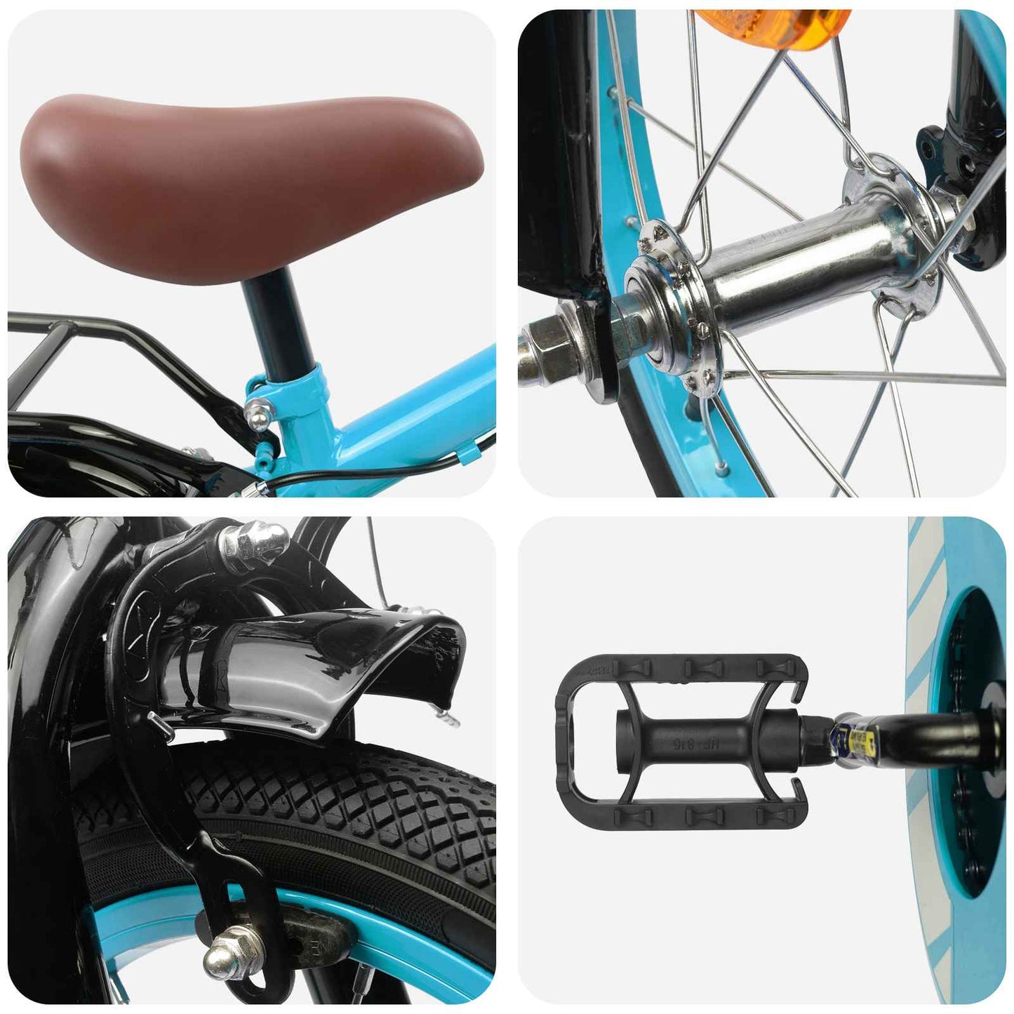 Kinderfahrrad 16 Zoll for 4-6 Years Old Himmelblau