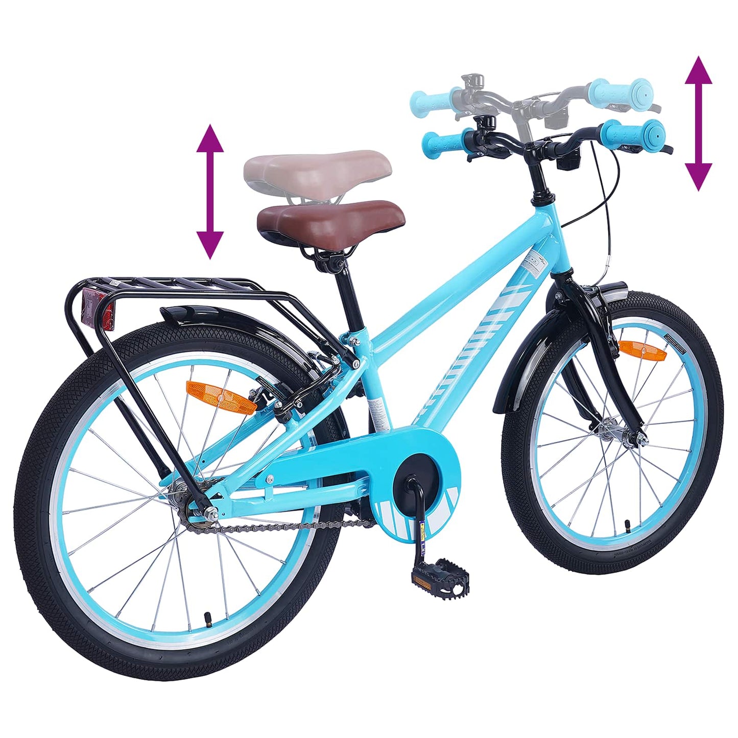 Kinderfahrrad 18 Zoll for 5-7 Years Old Himmelblau