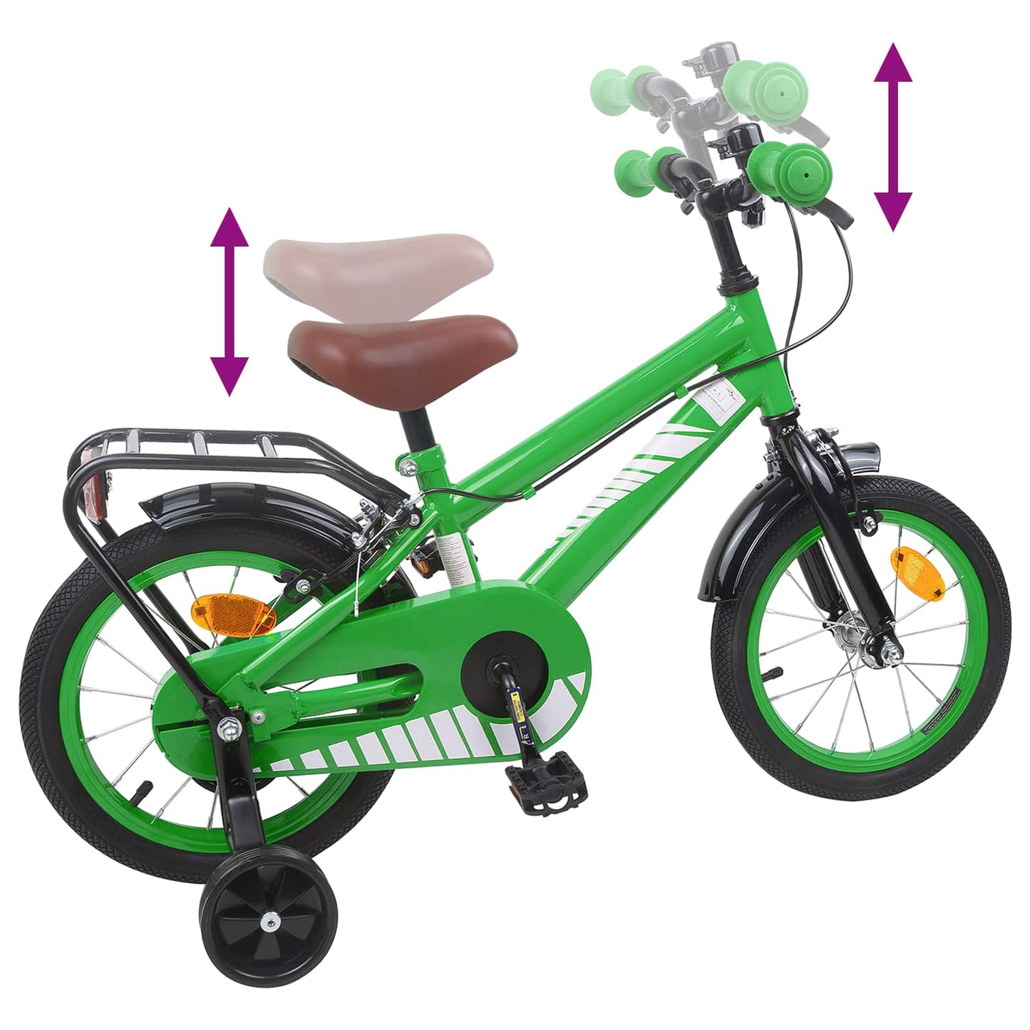 Kinderfahrrad 16 Zoll for 4-6 Years Old Grün