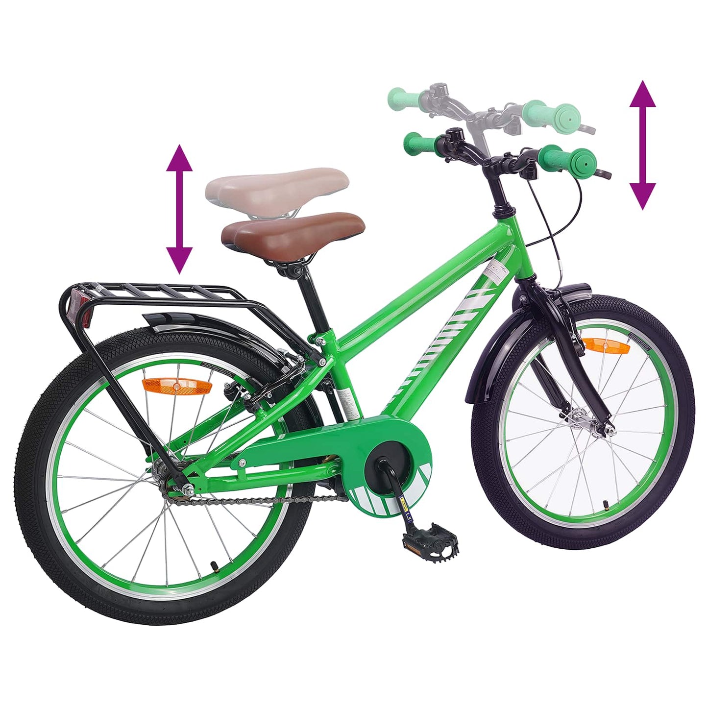Kinderfahrrad 18 Zoll for 5-7 Years Old Grün