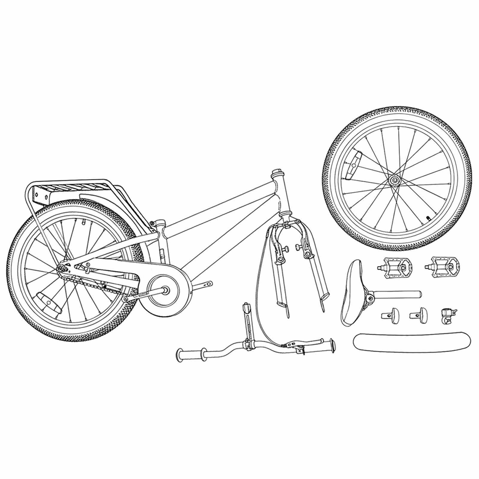 Kinderfahrrad 20 Zoll for kids aged 6 to 11 Grün