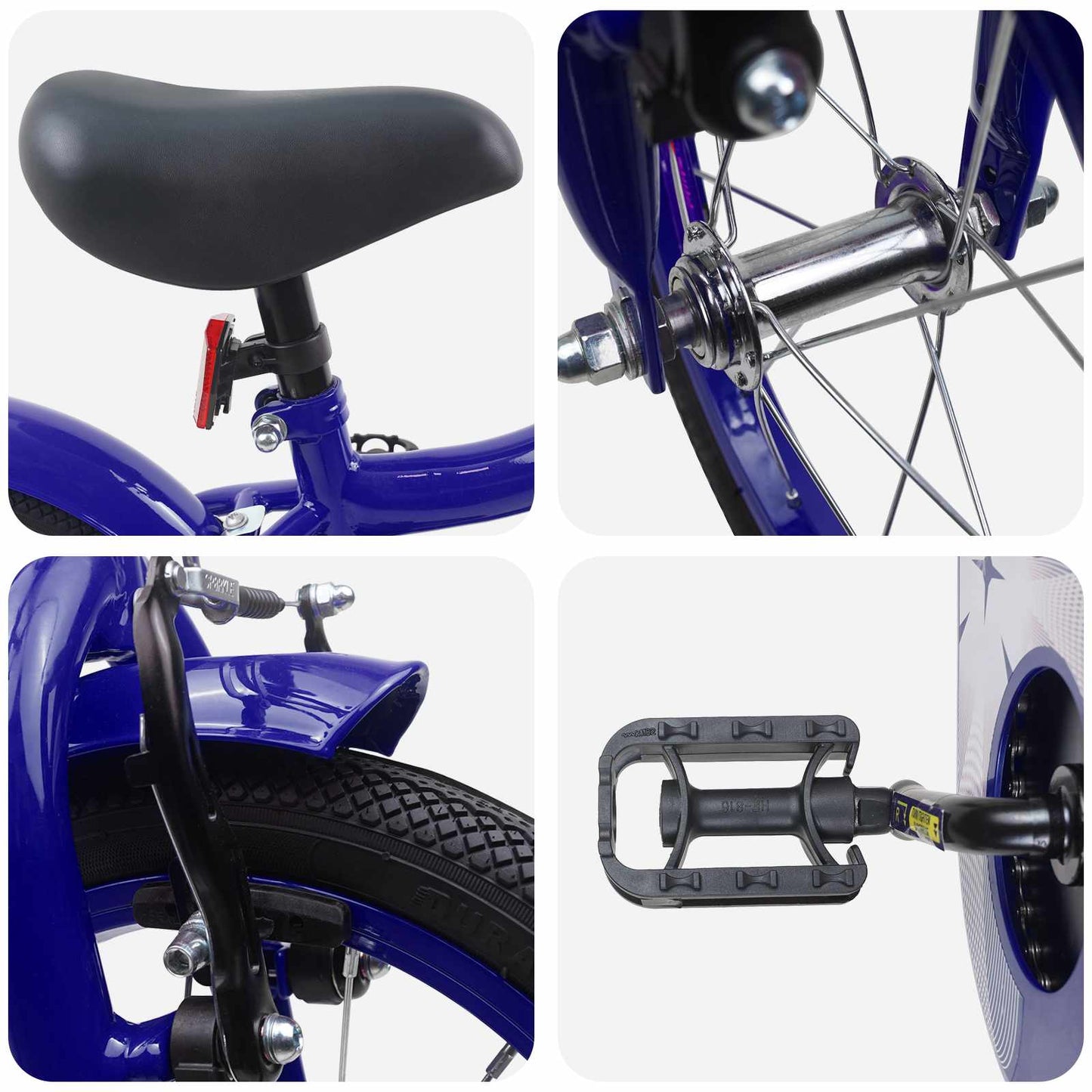 Kinderfahrrad 16 Zoll for 4-6 Years Old Dunkelblau