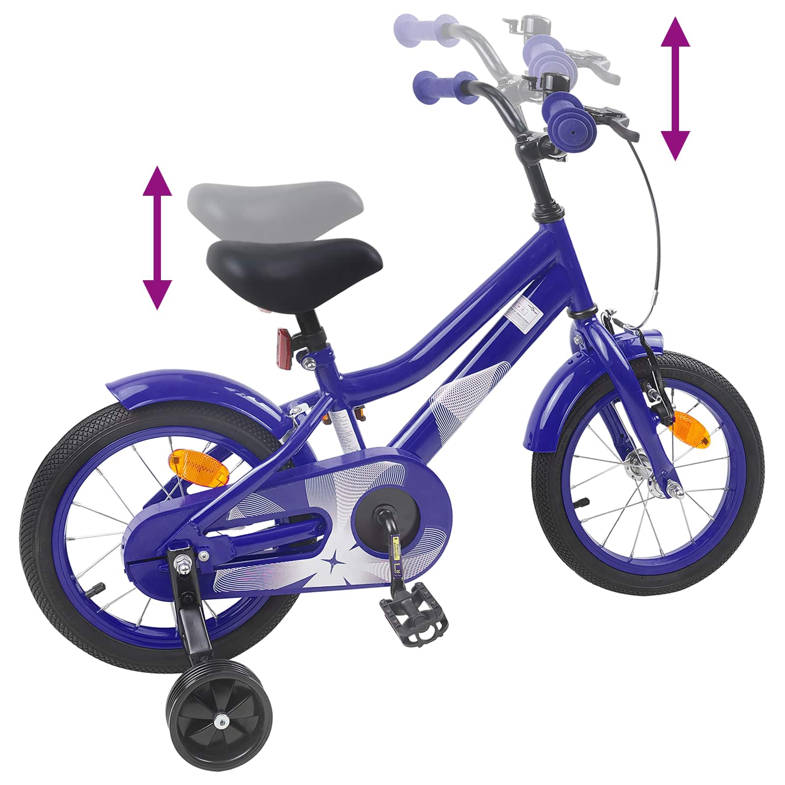 Kinderfahrrad 16 Zoll for 4-6 Years Old Dunkelblau