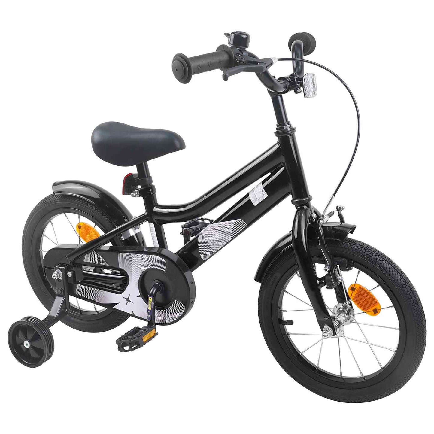 Kinderfahrrad 16 Zoll for 4-6 Years Old Schwarz