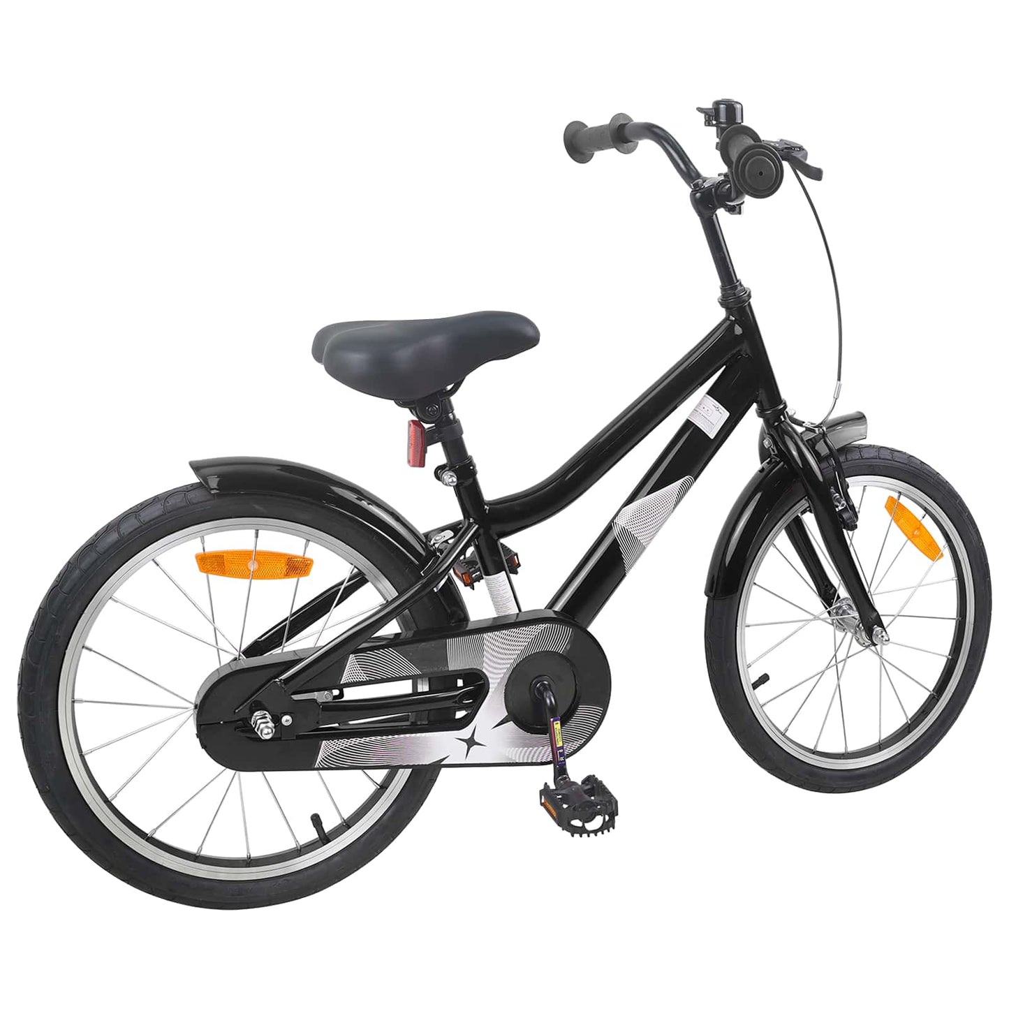 Kinderfahrrad 18 Zoll for 5-7 Years Old Schwarz