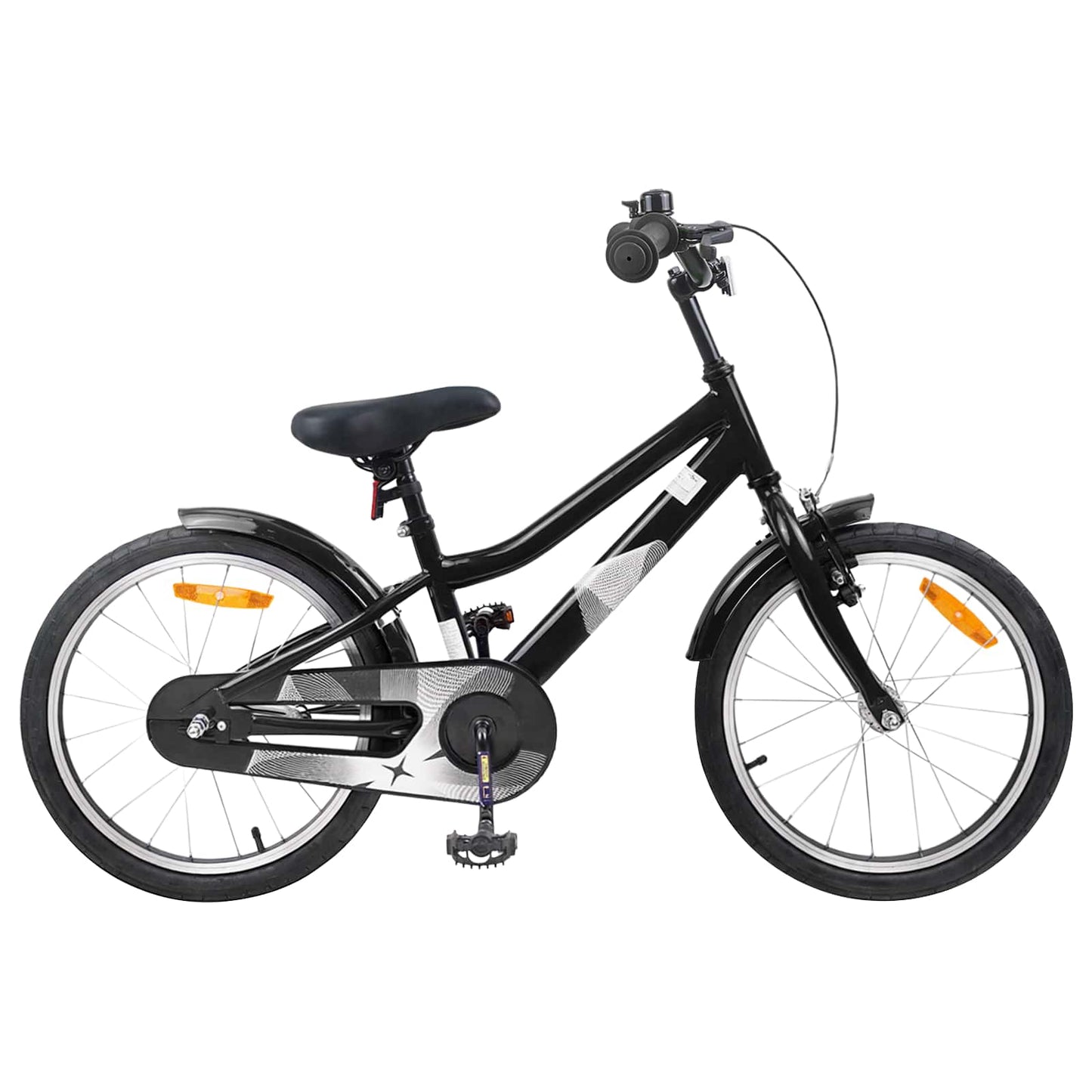 Kinderfahrrad 18 Zoll for 5-7 Years Old Schwarz