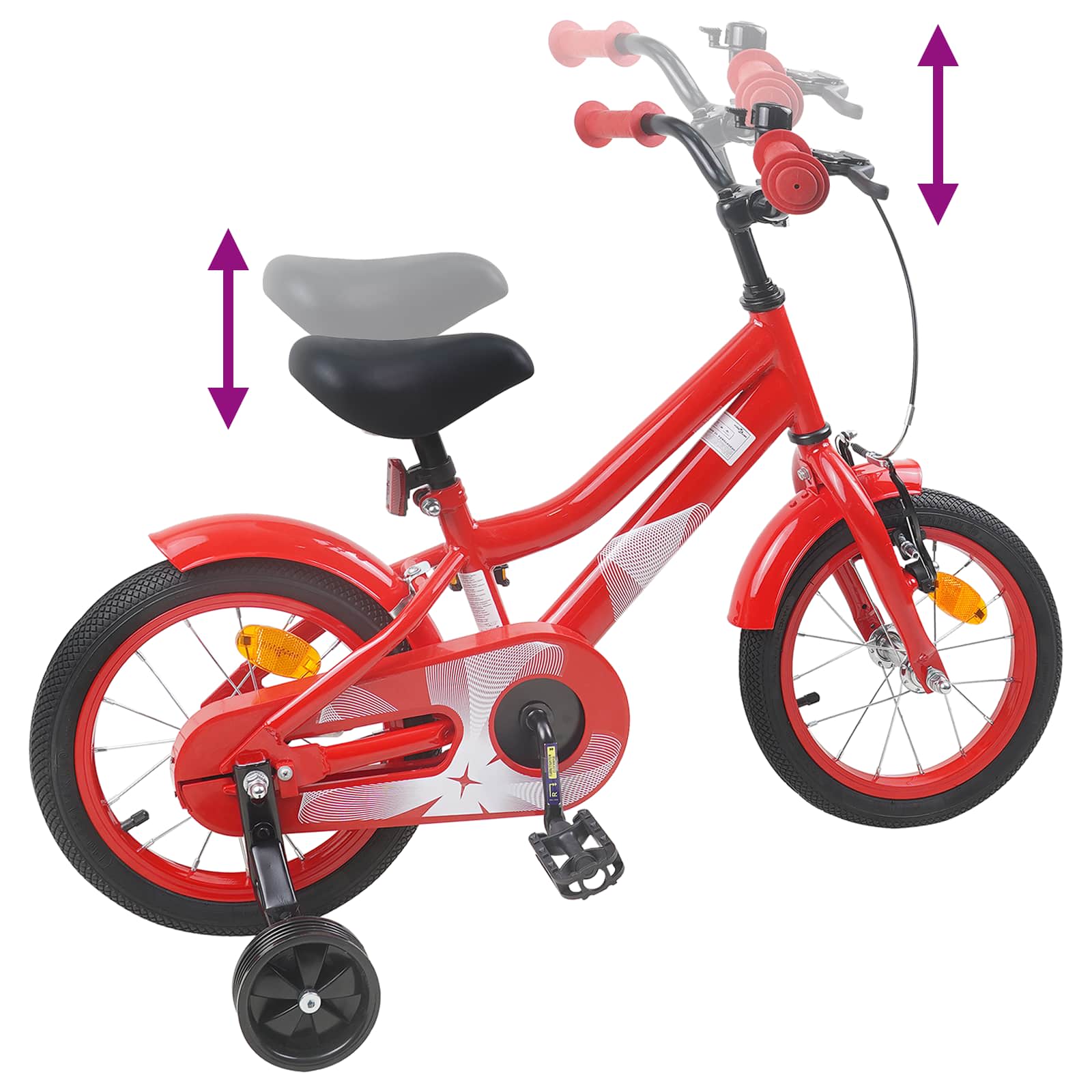 Kinderfahrrad 12 Zoll for 2 to 4 years old Rot