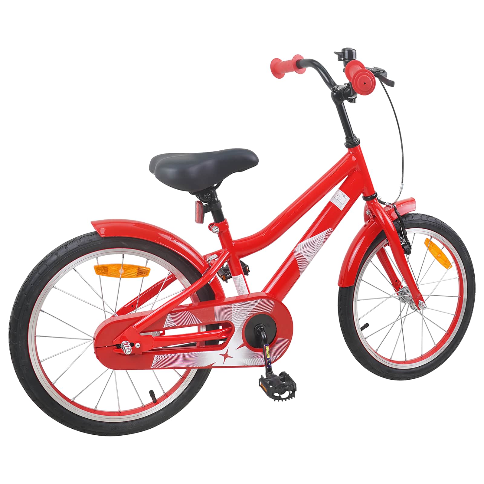 Kinderfahrrad 18 Zoll for 5-7 Years Old Rot