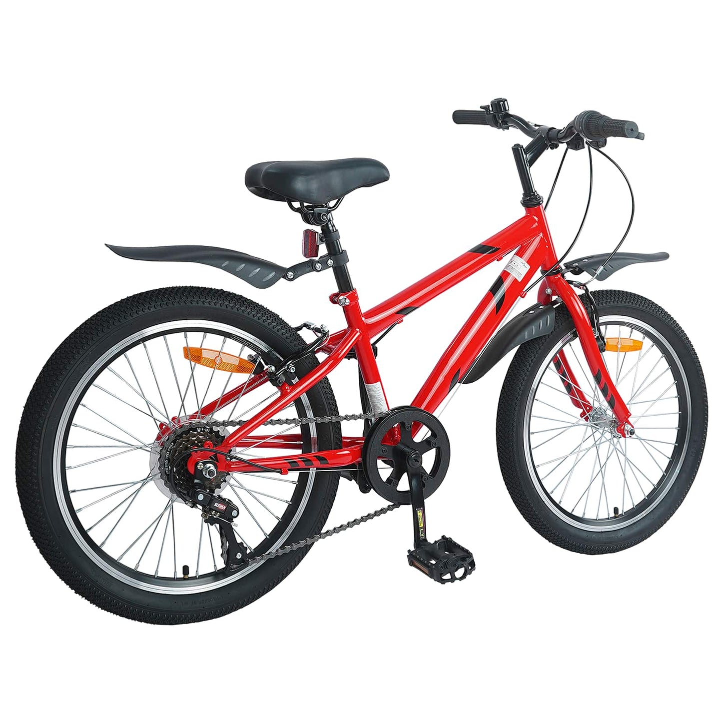 Kinderfahrrad 20 Zoll 6-Speed für 6-11 Jahre alt Rot