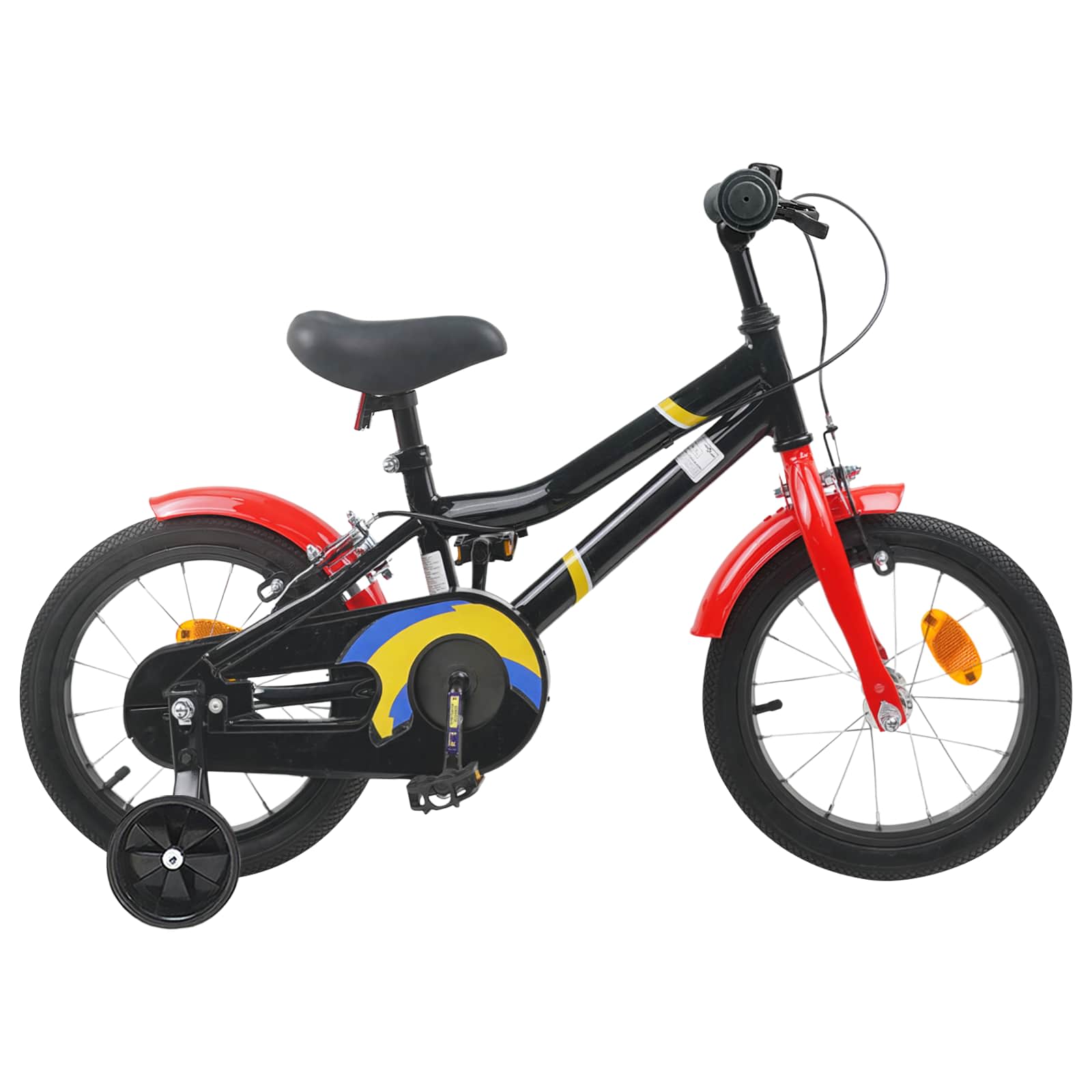 Kinderfahrrad 12 Zoll for 2 to 4 years old Schwarz Rot