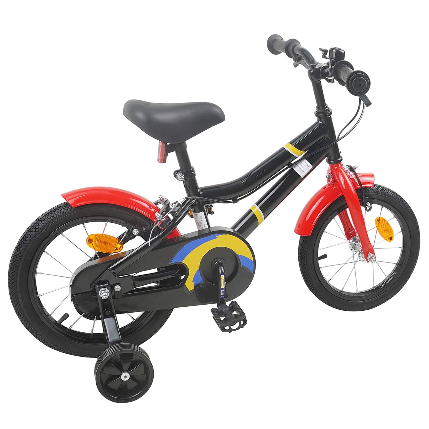 Kinderfahrrad 16 Zoll for 4-6 Years Old Schwarz Rot