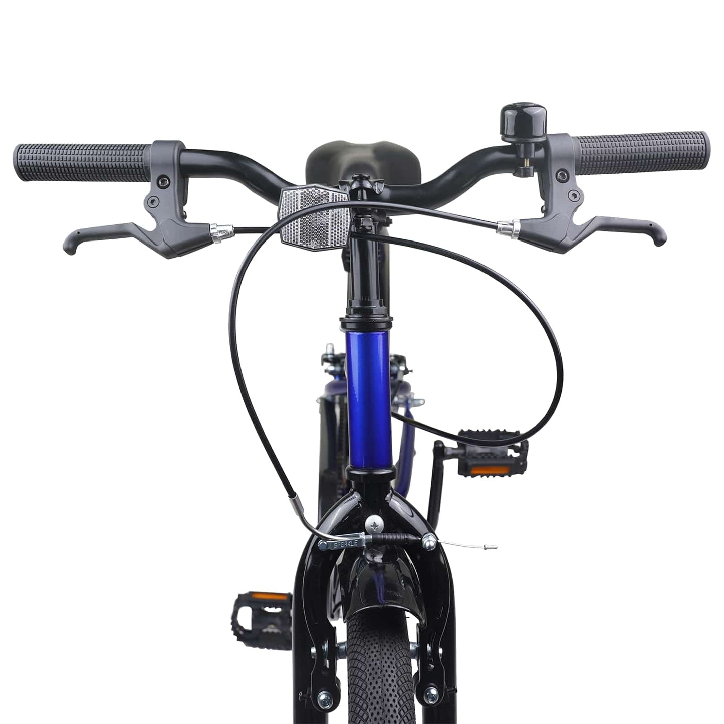 Kinderfahrrad 22 Zoll for 7-12 Years Old Blau Schwarz