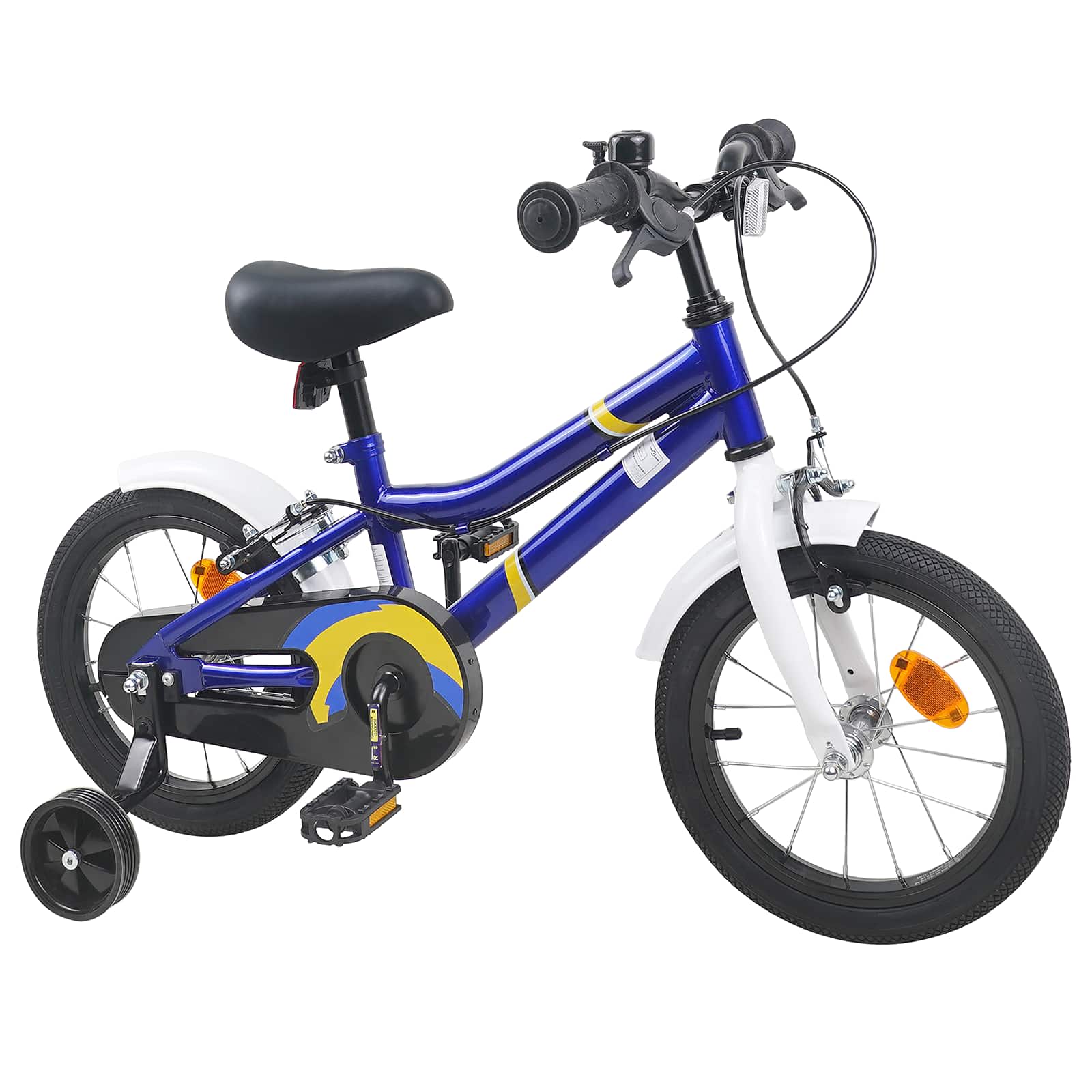 Kinderfahrrad 16 Zoll for 4-6 Years Old Blau Weiß