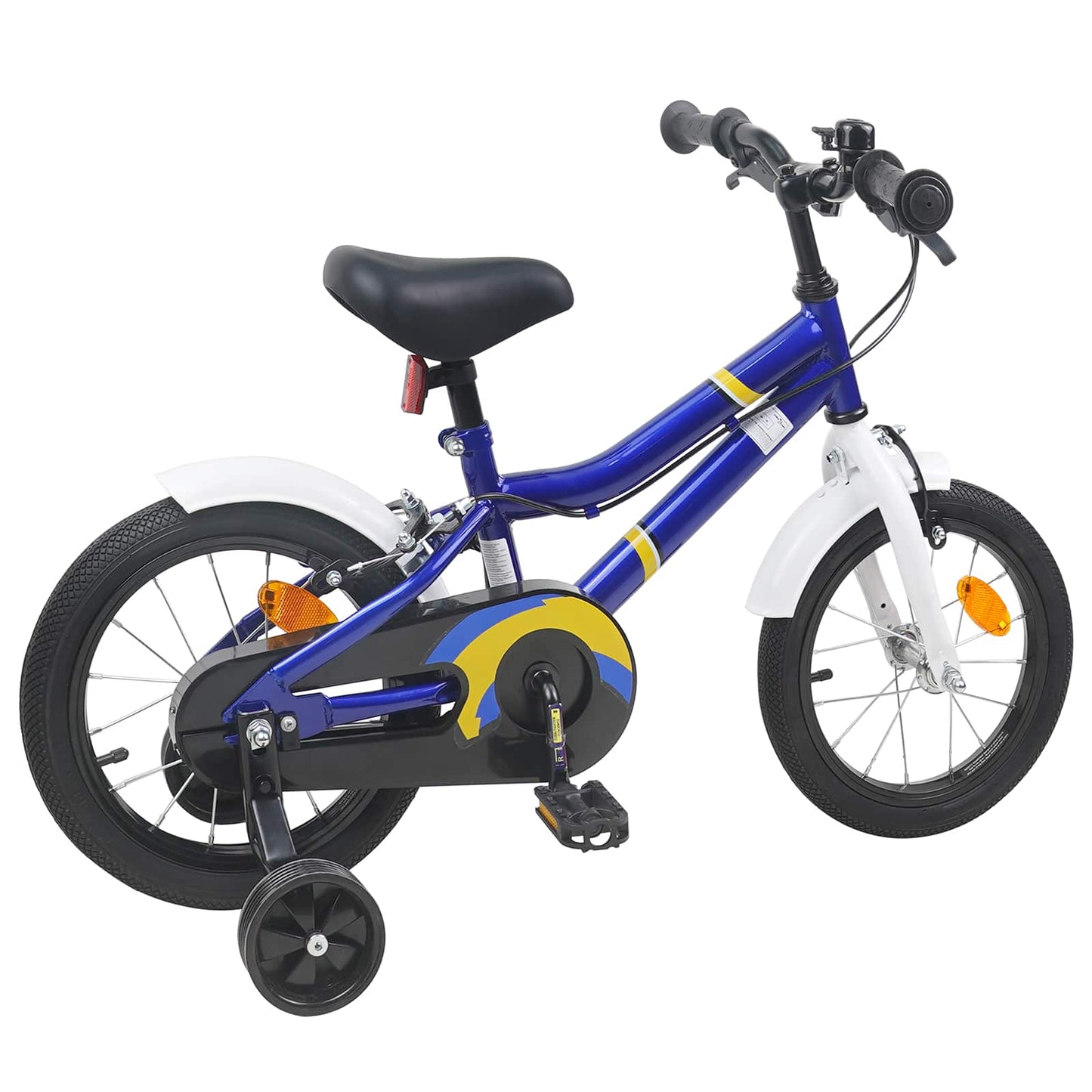 Kinderfahrrad 16 Zoll for 4-6 Years Old Blau Weiß