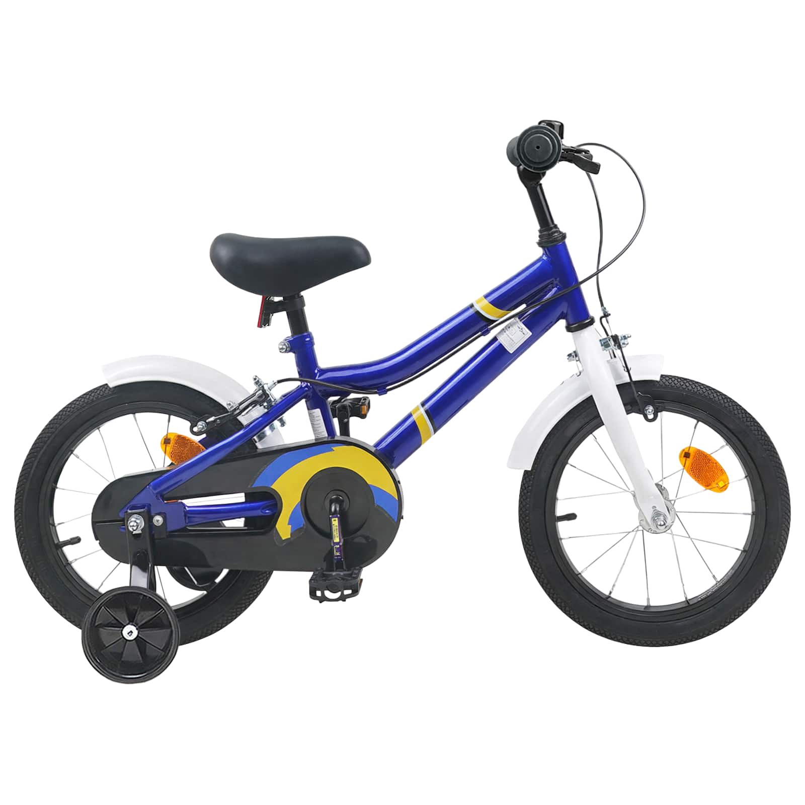 Kinderfahrrad 16 Zoll for 4-6 Years Old Blau Weiß