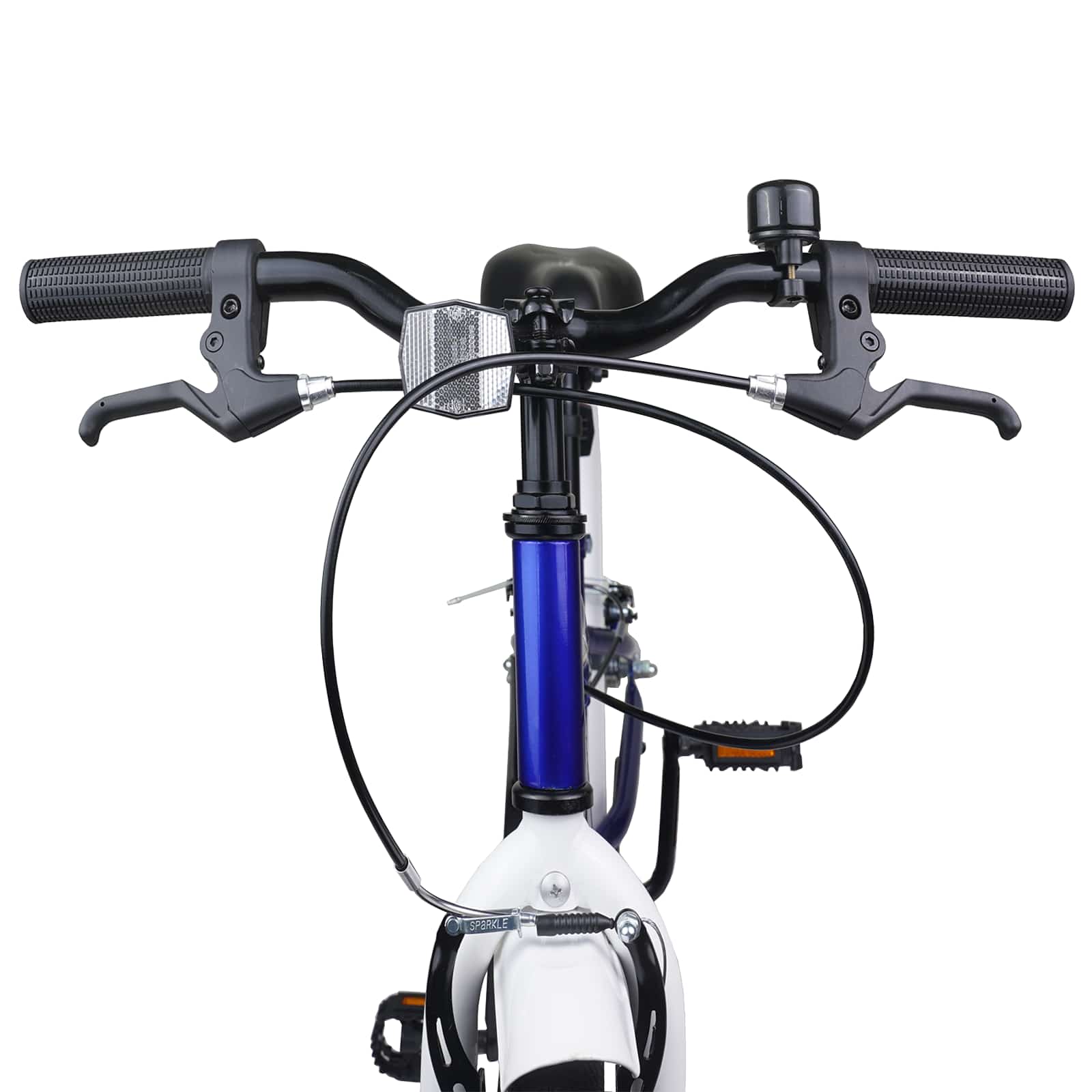 Kinderfahrrad 18 Zoll for 5-7 Years Old Blau Weiß