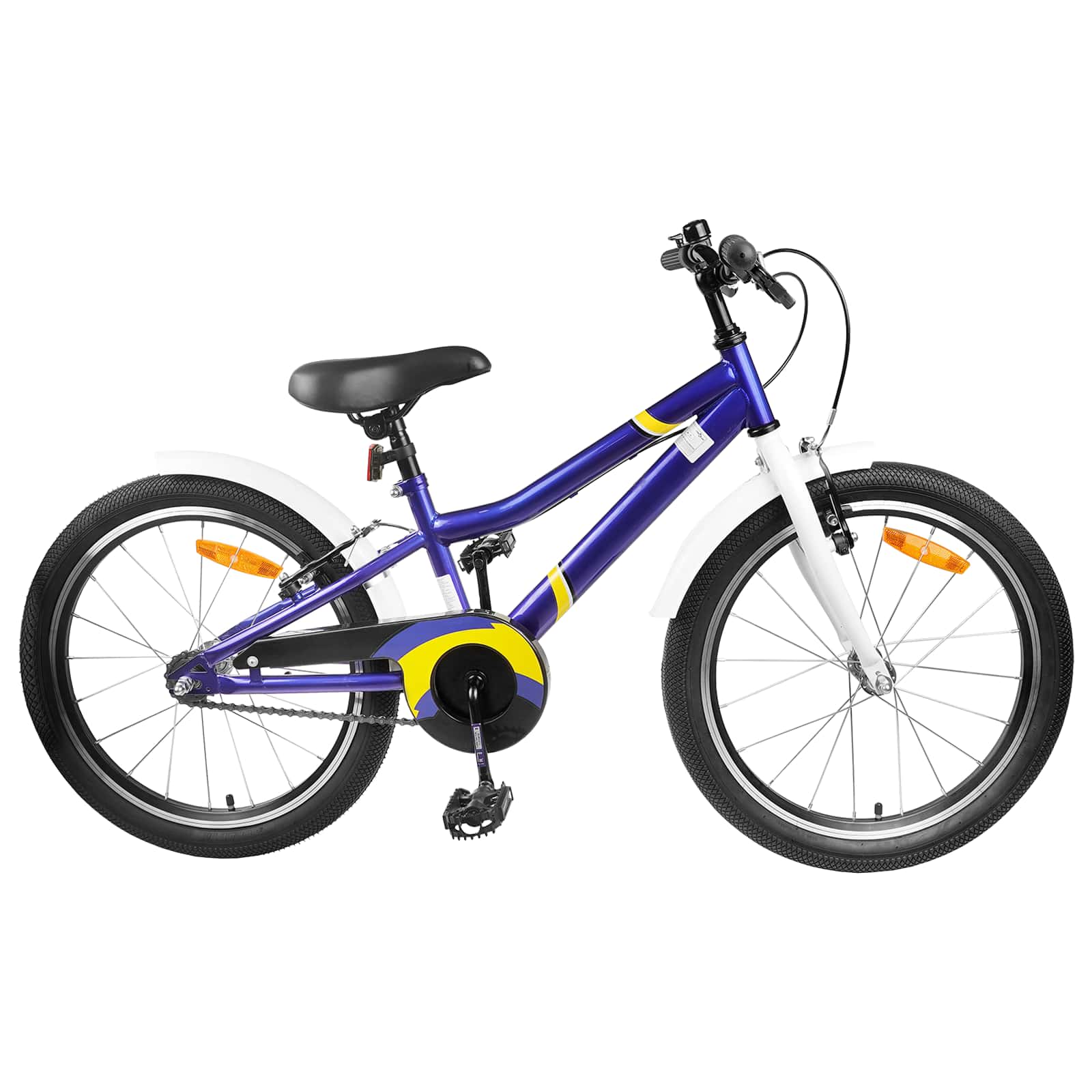 Kinderfahrrad 18 Zoll for 5-7 Years Old Blau Weiß
