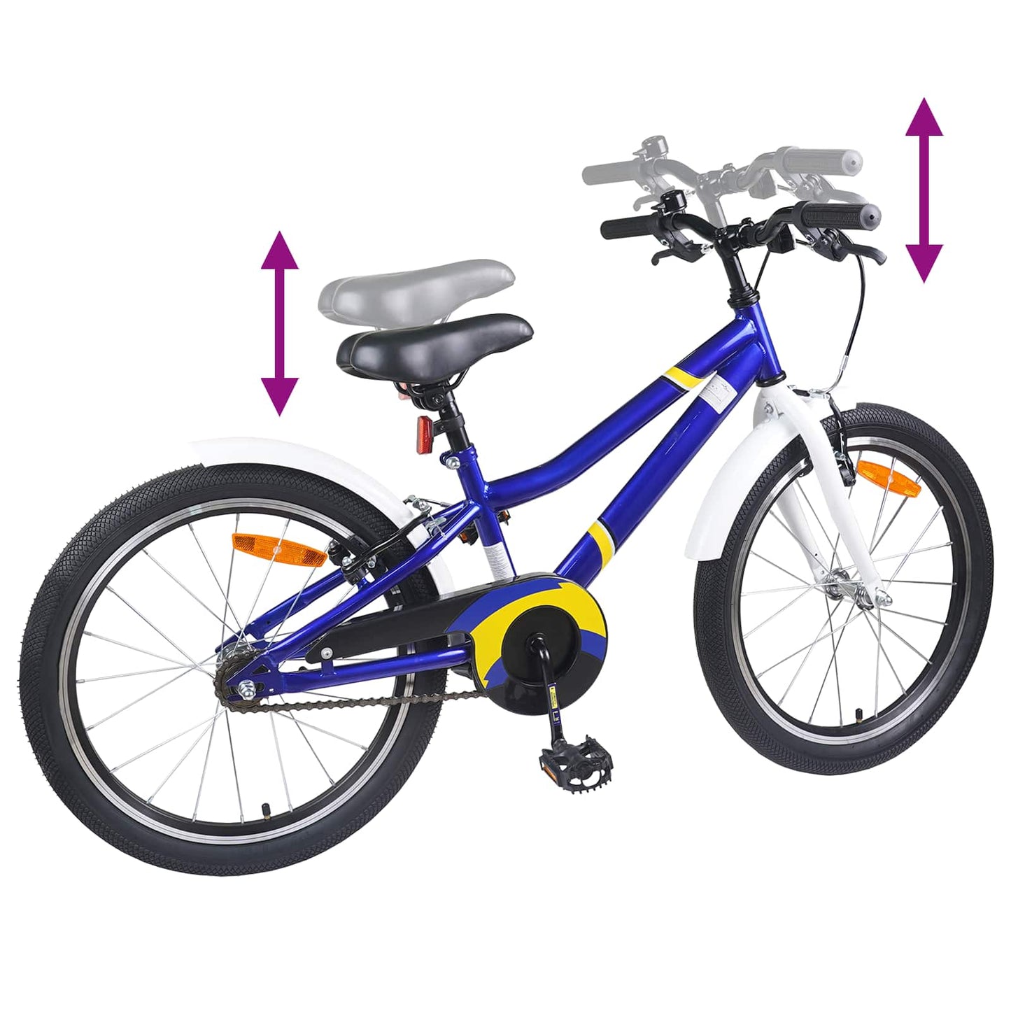 Kinderfahrrad 20 Zoll for kids aged 6 to 11 Blau Weiß