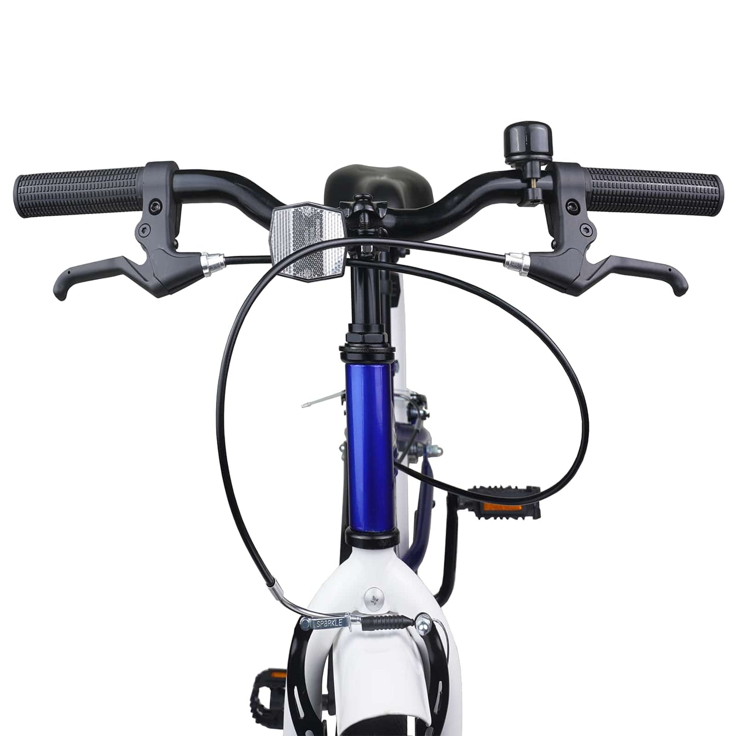 Kinderfahrrad 24 Zoll für 8-12 Jahre alt Blau Weiß