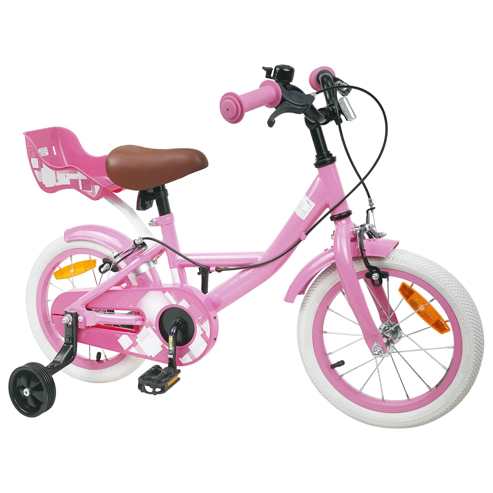 Kinderfahrrad 12 Zoll for 2 to 4 years old Hellrosa