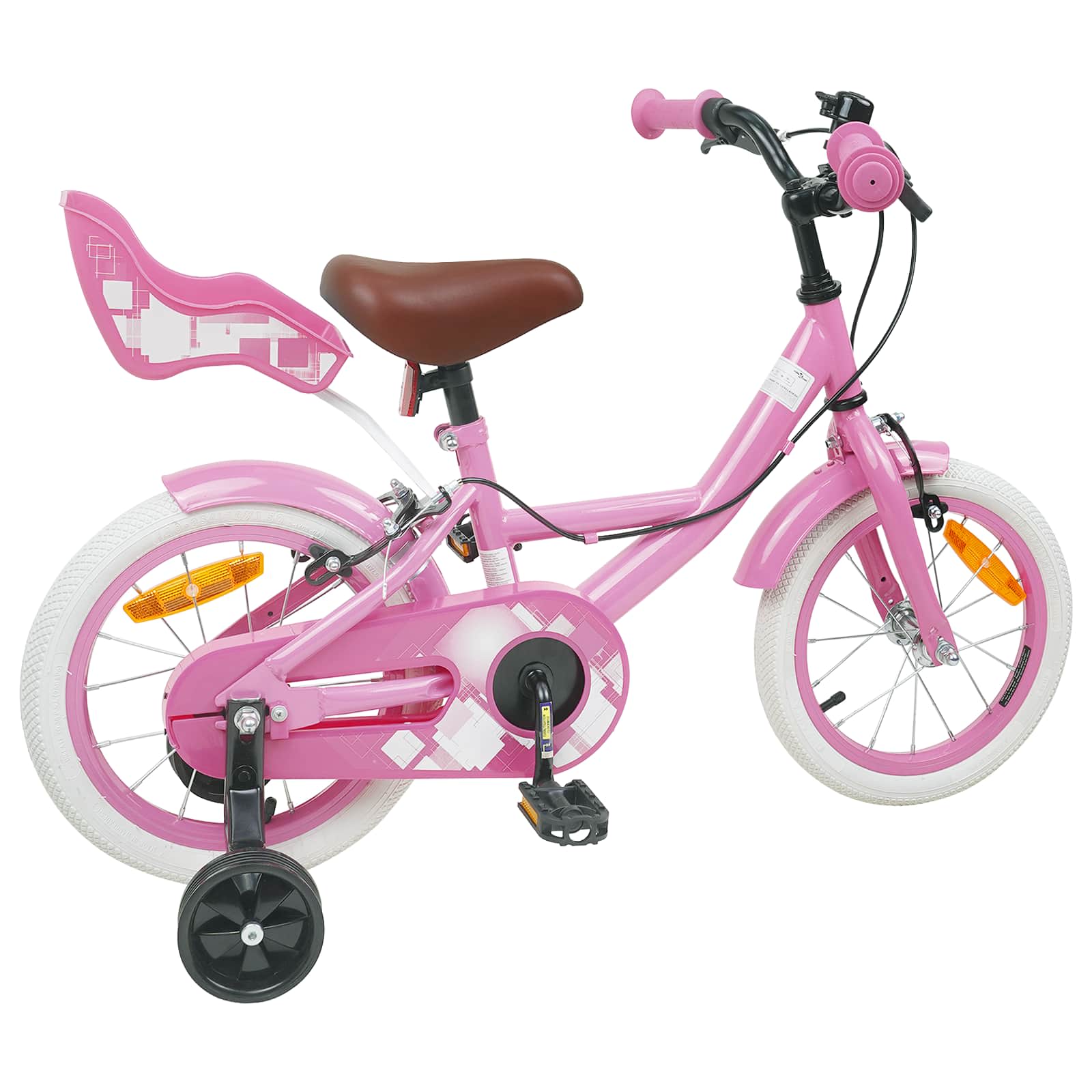 Kinderfahrrad 12 Zoll for 2 to 4 years old Hellrosa
