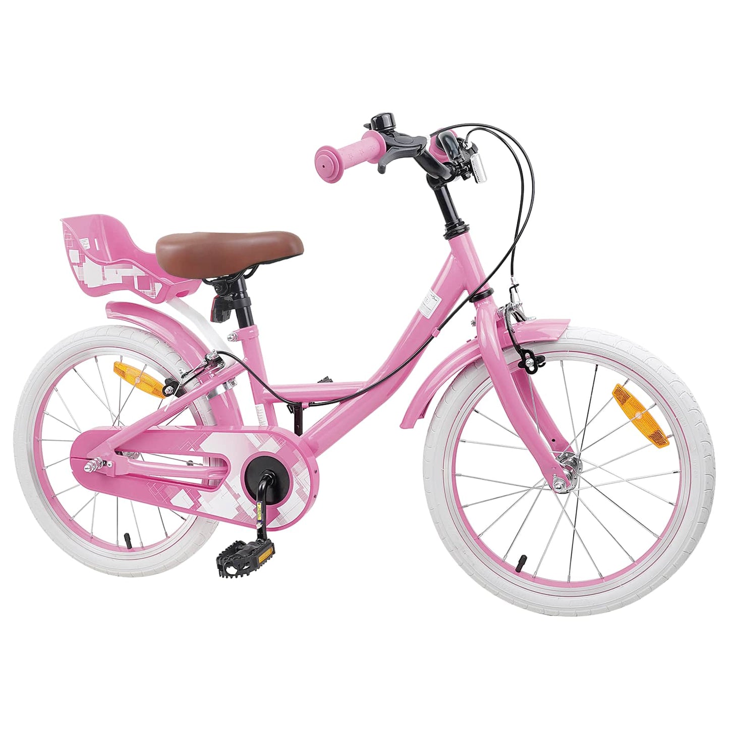 Kinderfahrrad 18 Zoll for 5-7 Years Old Hellrosa