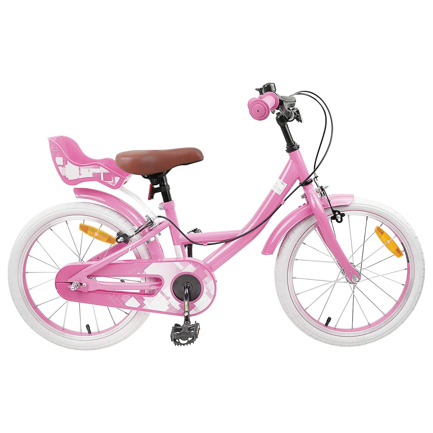 Kinderfahrrad 18 Zoll for 5-7 Years Old Hellrosa