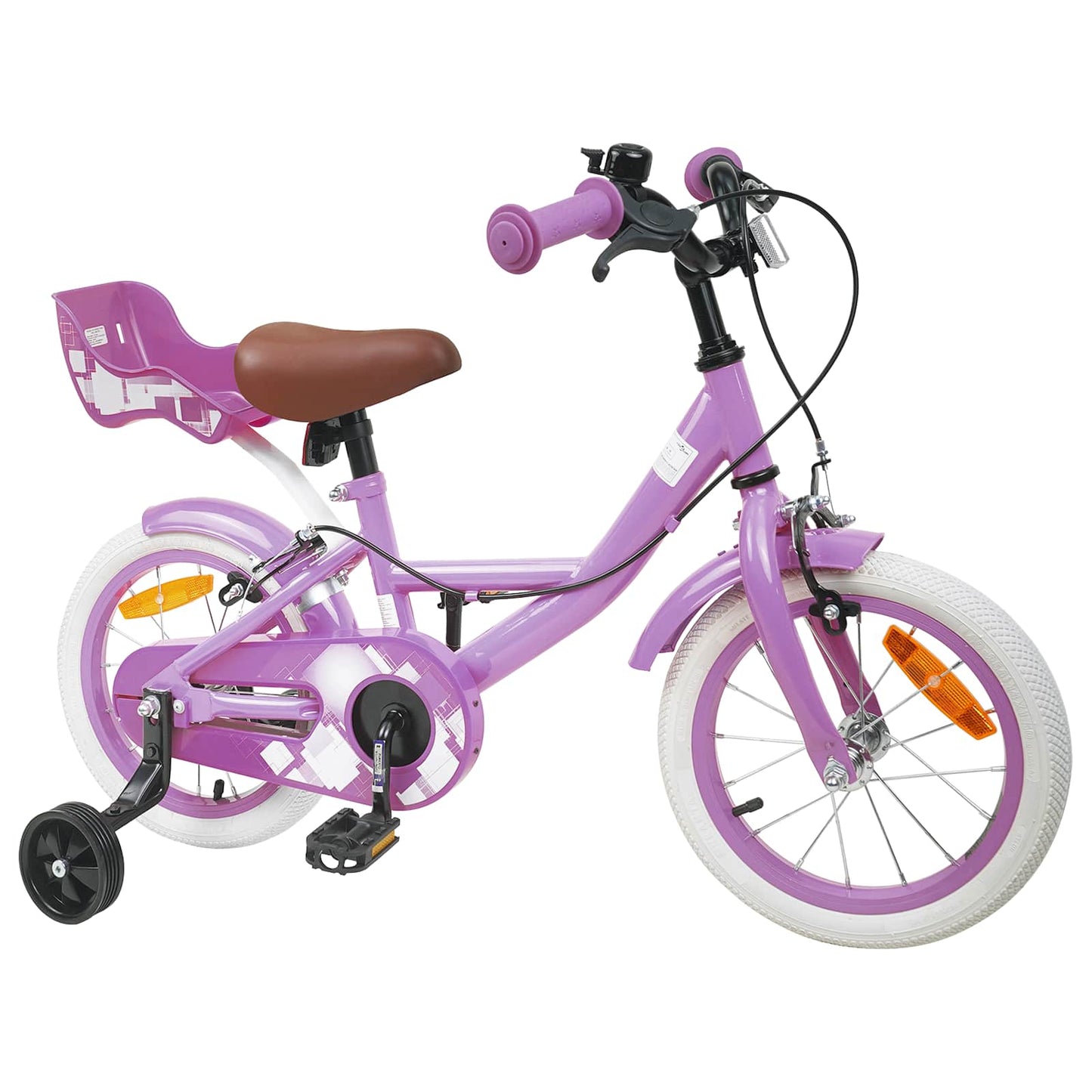 Kinderfahrrad 14 Zoll for 3-5 Years Old Lila