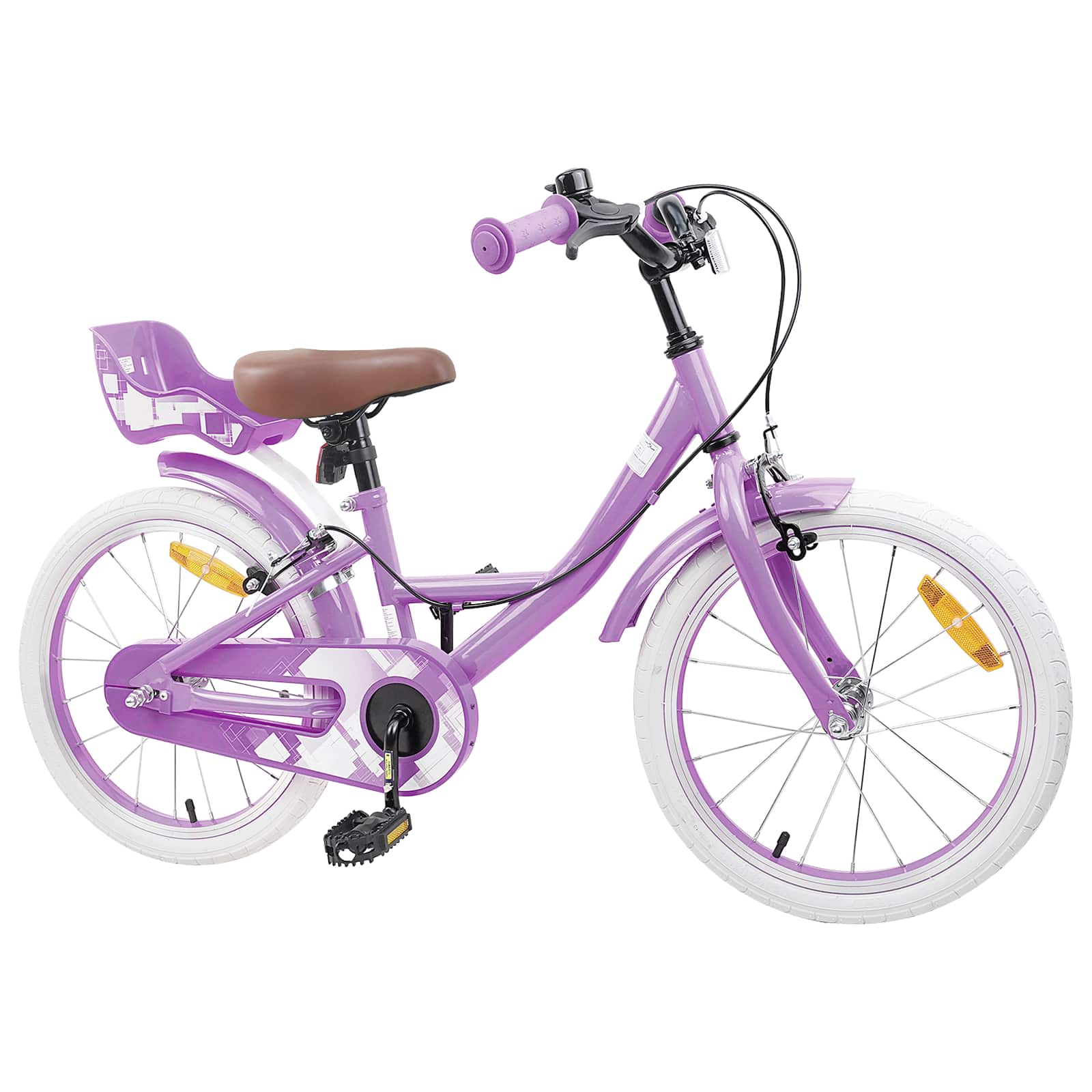 Kinderfahrrad 18 Zoll for 5-7 Years Old Lila