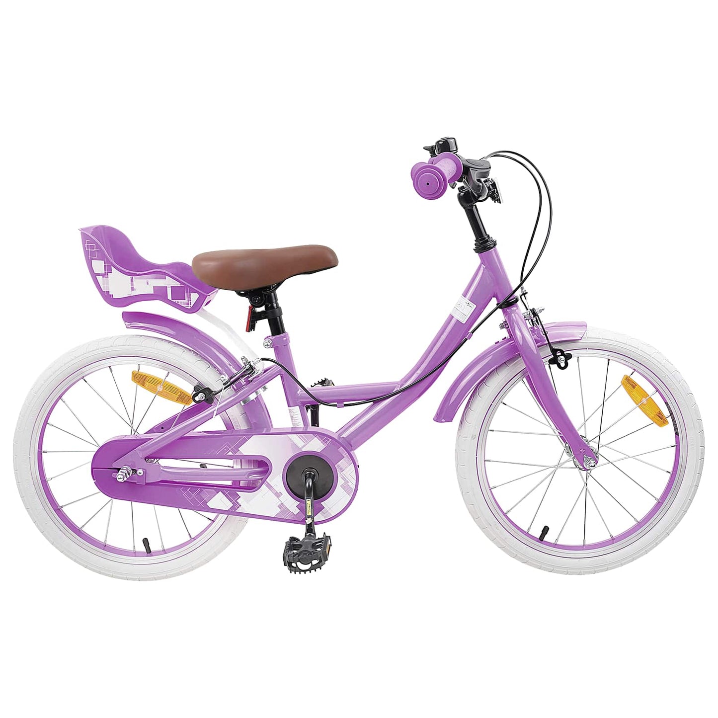 Kinderfahrrad 18 Zoll for 5-7 Years Old Lila