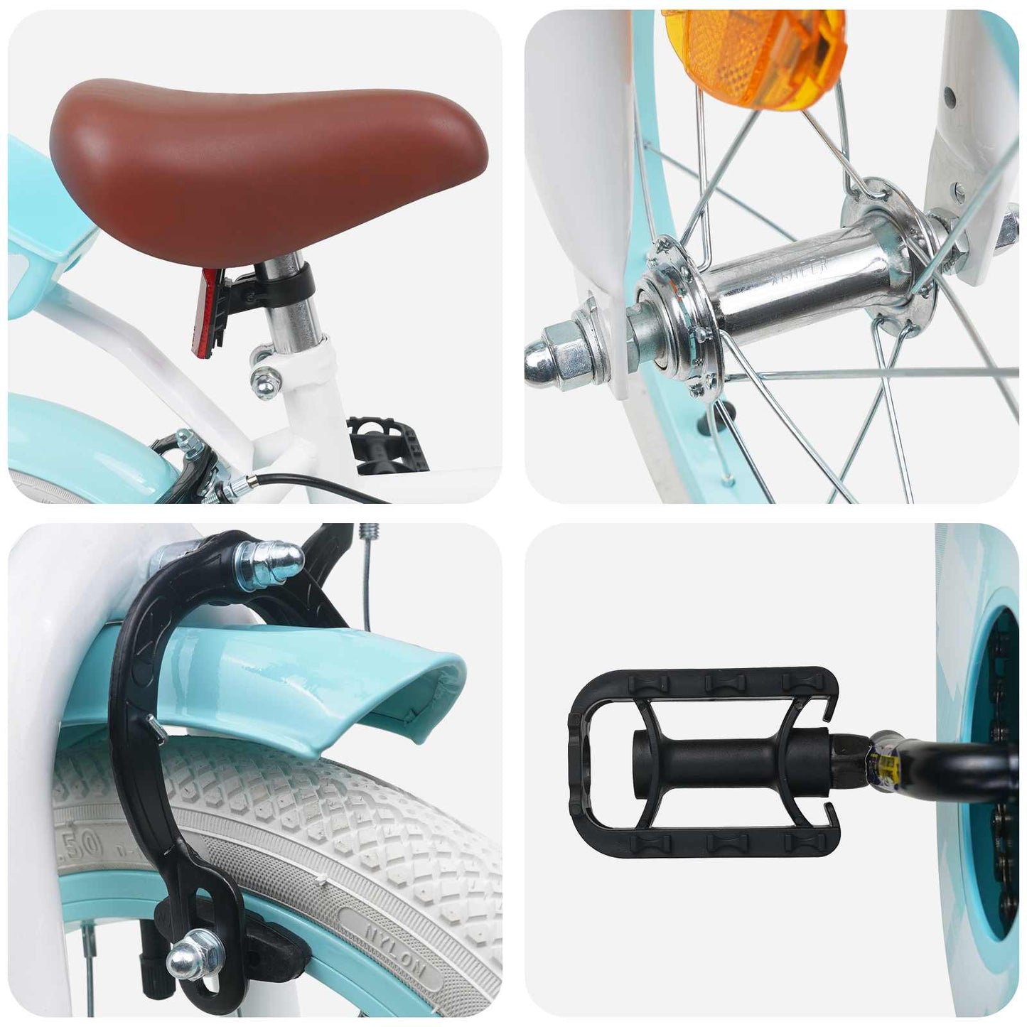 Kinderfahrrad 16 Zoll for 4-6 Years Old Weiß