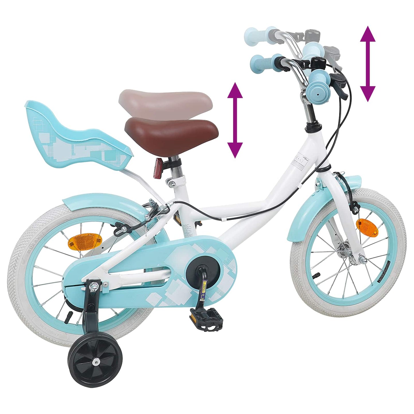 Kinderfahrrad 16 Zoll for 4-6 Years Old Weiß